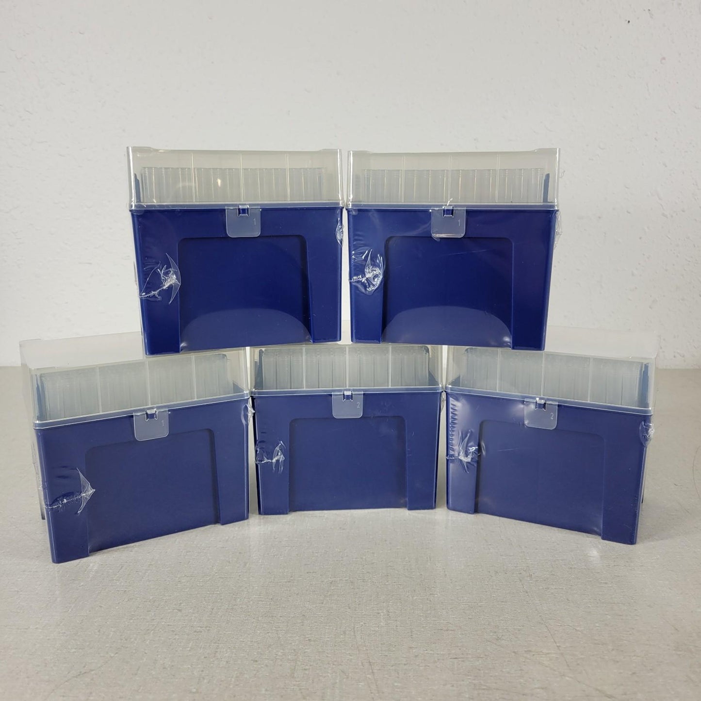 BluTip 1250ul Universal Pipet Tips (Clean, 5 Racks/pk, 480 Tips) Pipette Tip