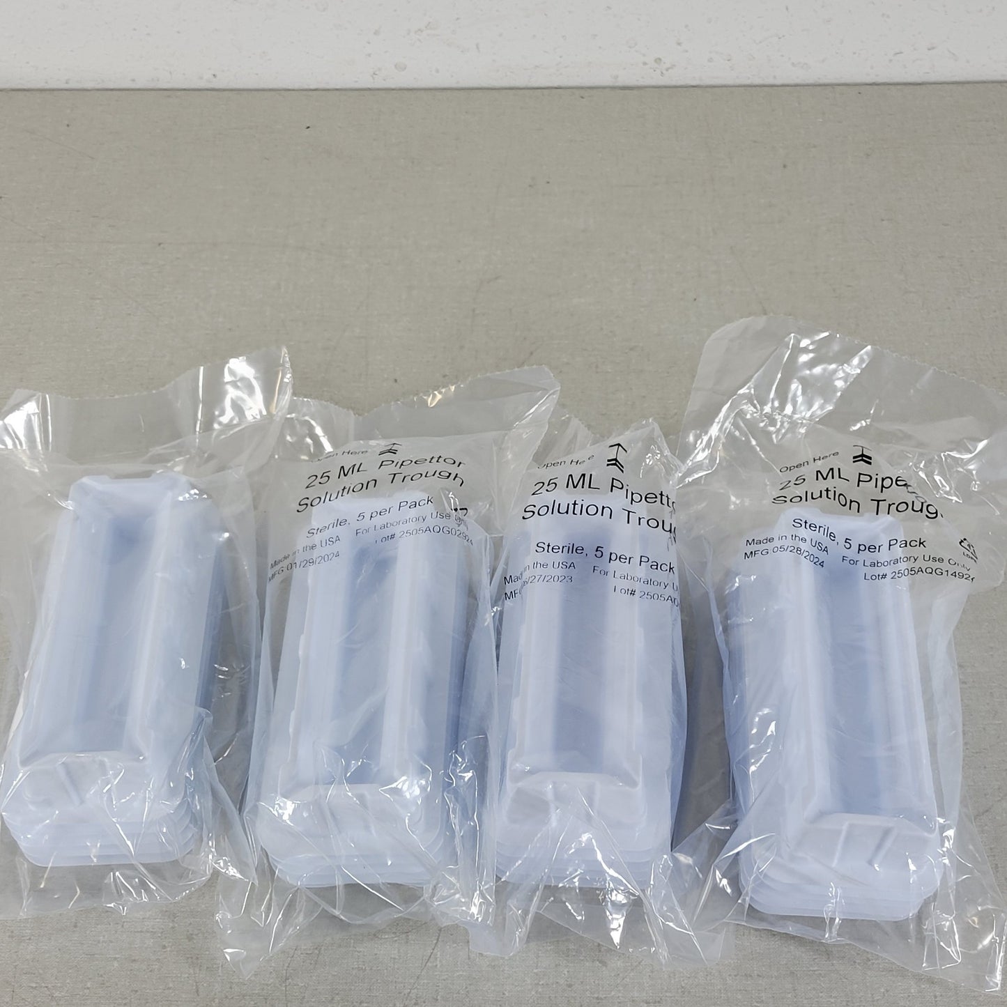 AquaFill 25ml Pipettor Reagent Solution Reservoir Trough 20 pcs Thermo