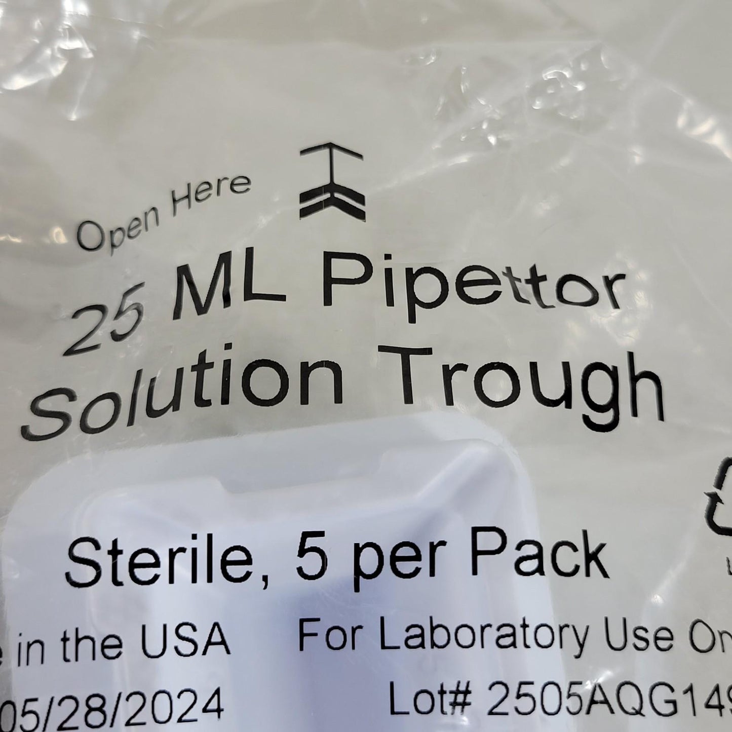 AquaFill 25ml Pipettor Reagent Solution Reservoir Trough 20 pcs Thermo