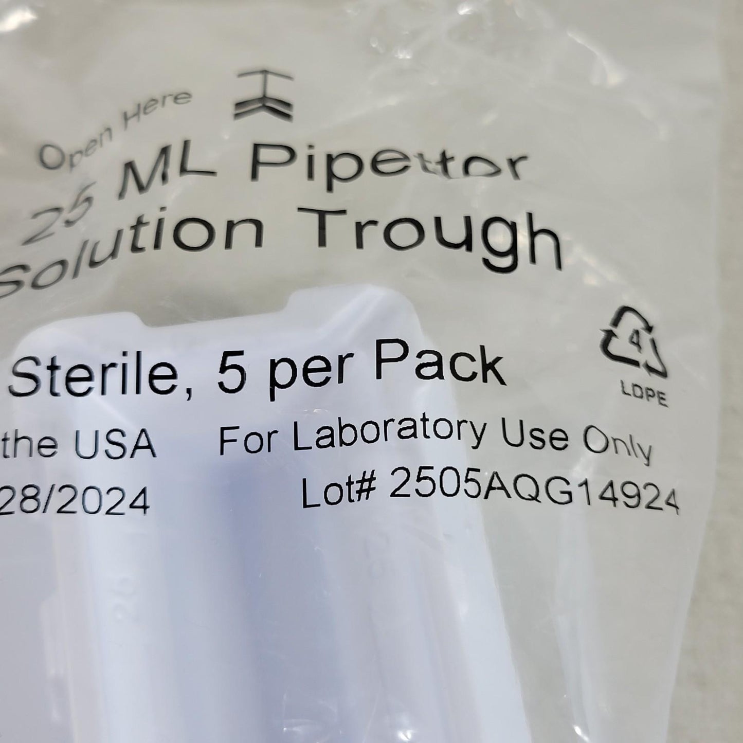 AquaFill 25ml Pipettor Reagent Solution Reservoir Trough 20 pcs Thermo