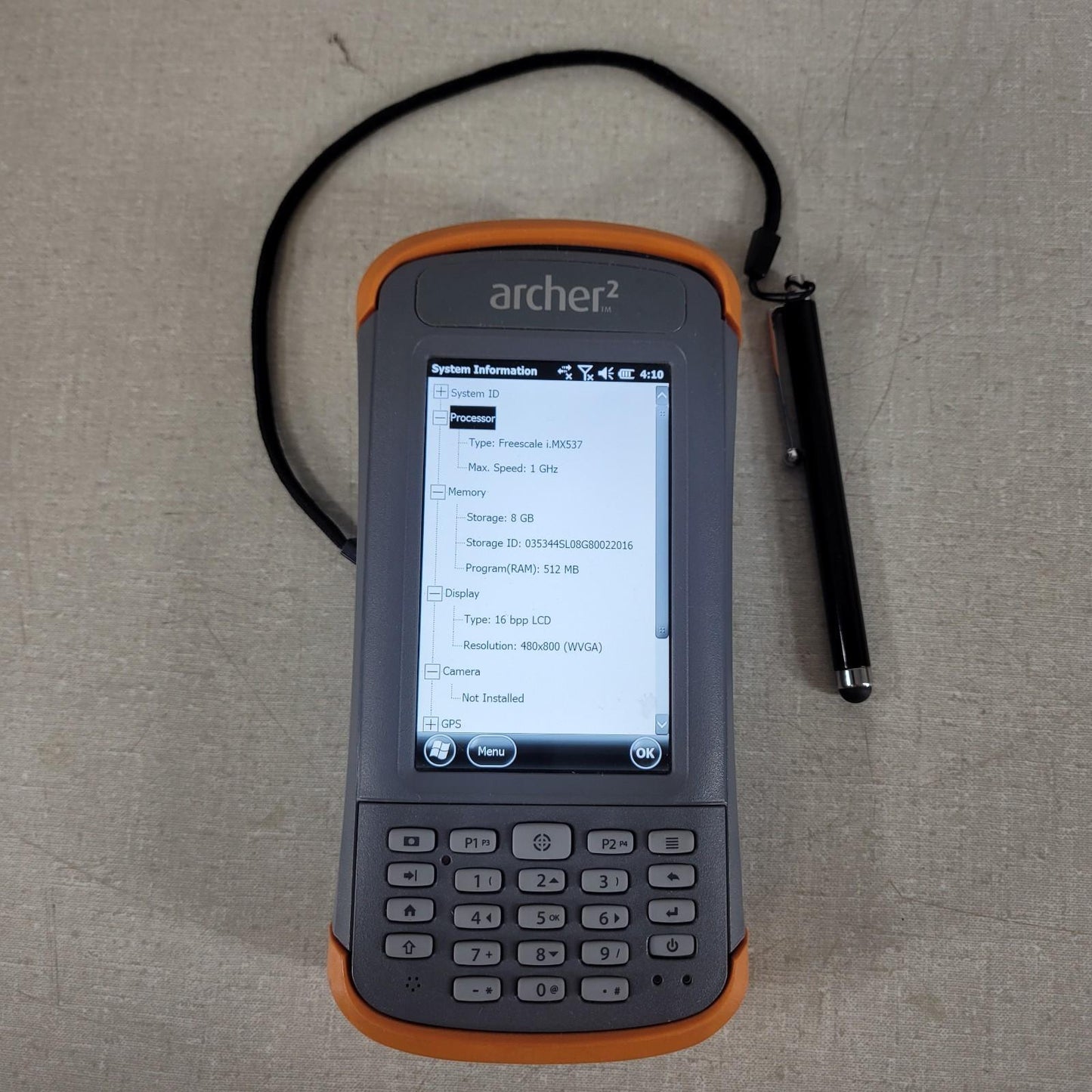 Juniper Archer 2 Mobile Handheld Computer Data Collector w/ Charger and OEM Box