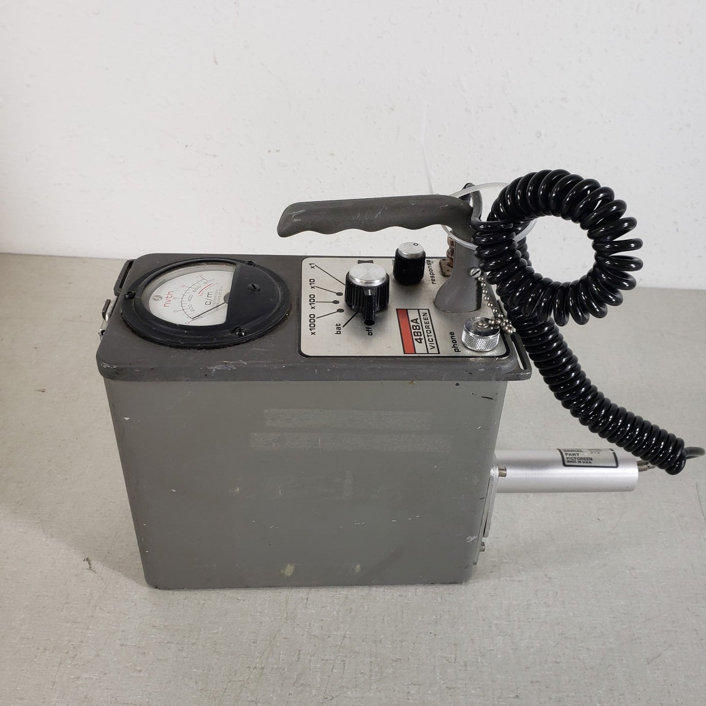 Victoreen 488A HS3Z Neutron Survey Meter Radiation Detector 0-12,000c/m Geiger