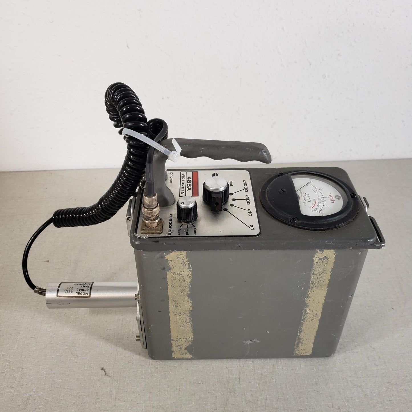 Victoreen 488A HS3Z Neutron Survey Meter Radiation Detector 0-12,000c/m Geiger