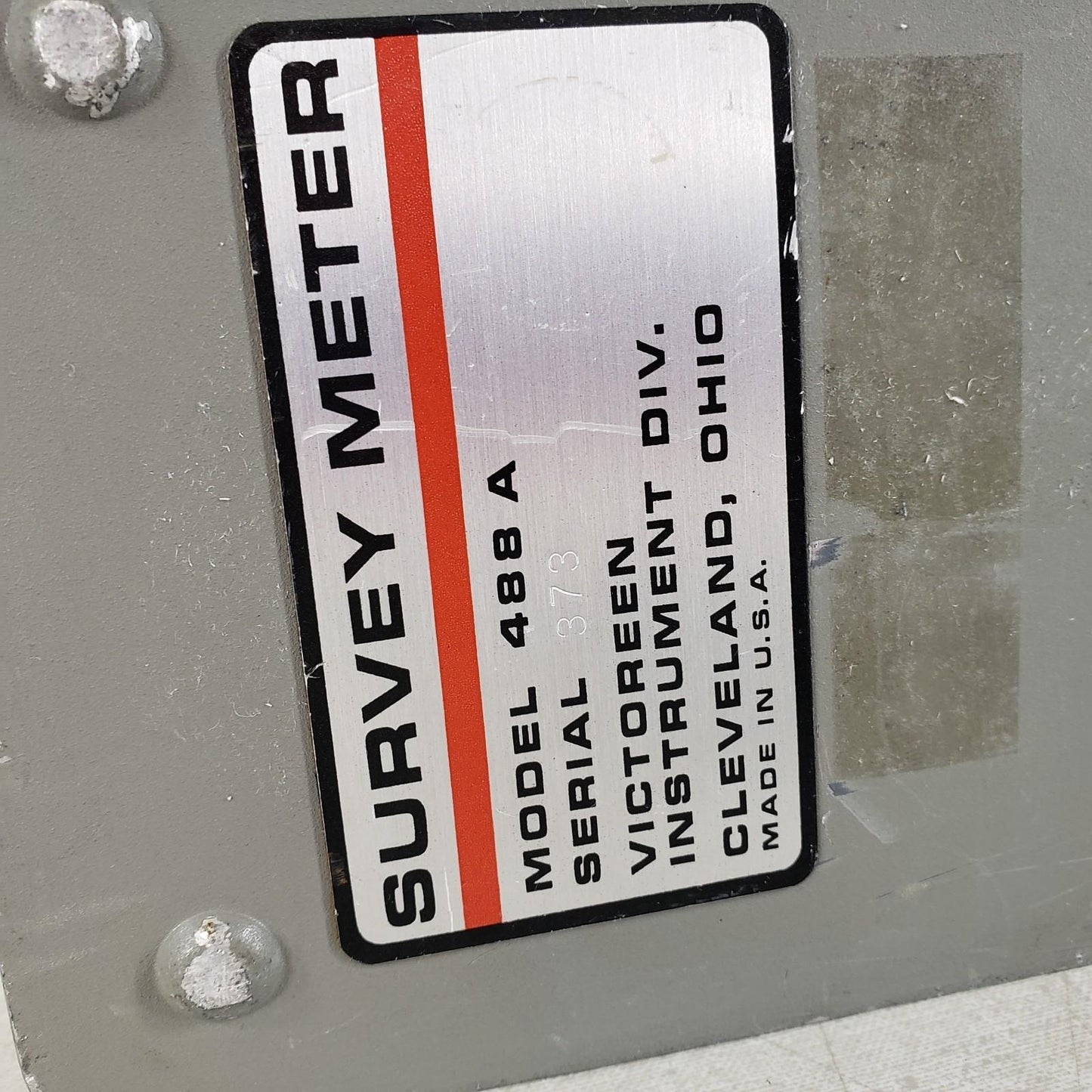 Victoreen 488A HS3Z Neutron Survey Meter Radiation Detector 0-12,000c/m Geiger