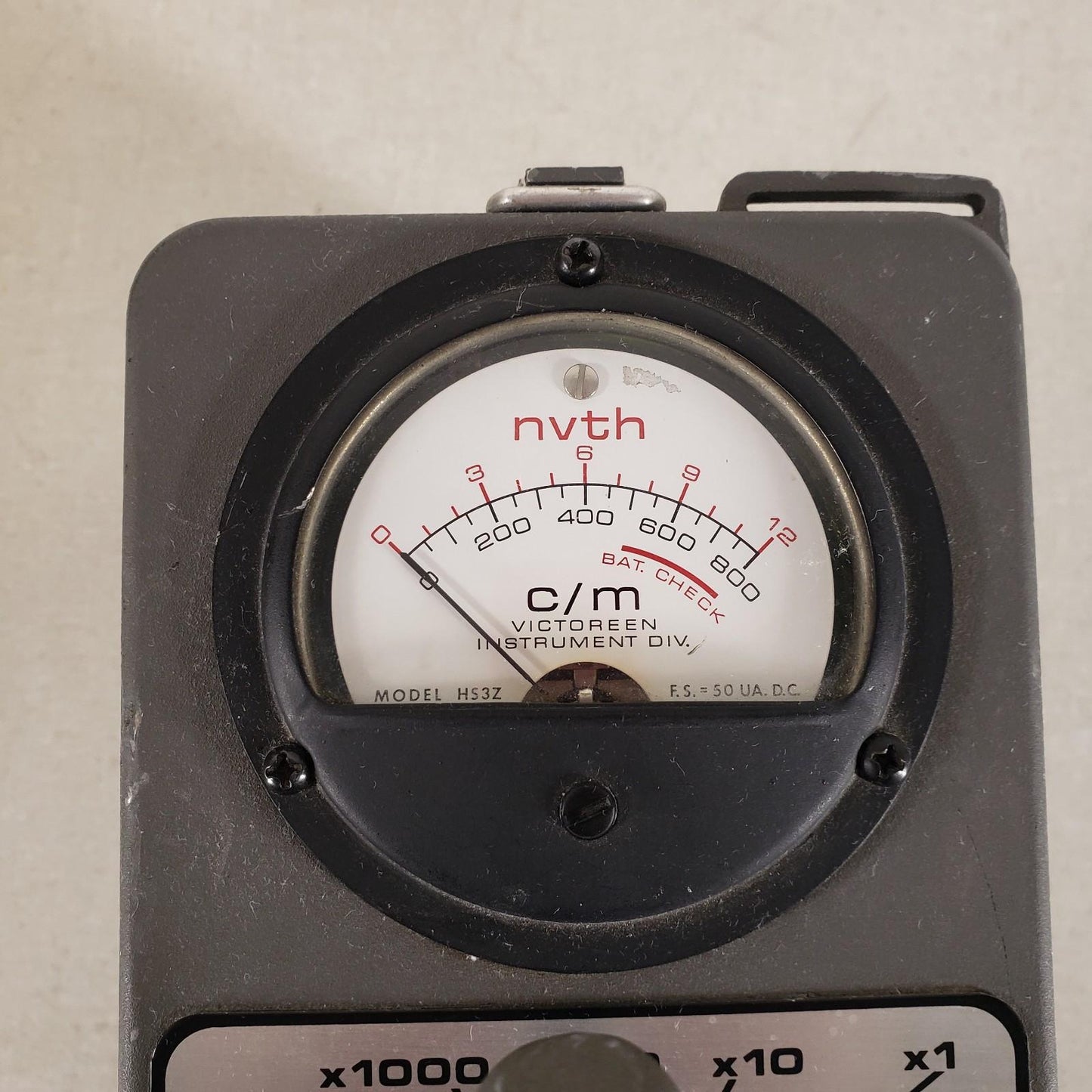 Victoreen 488A HS3Z Neutron Survey Meter Radiation Detector 0-12,000c/m Geiger
