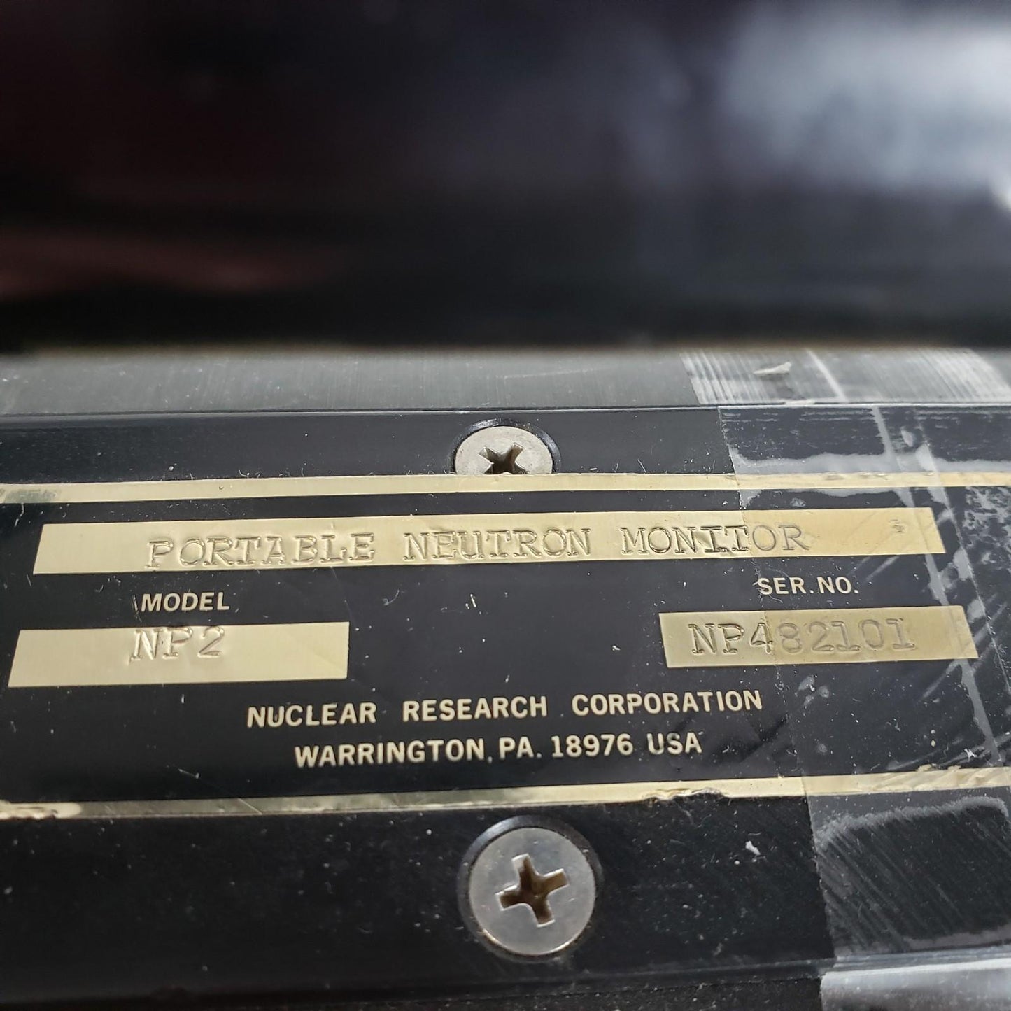 Nuclear Research NRC NP2 Portable REM Reading Neutron Monitor SNOOPY mrem/hr