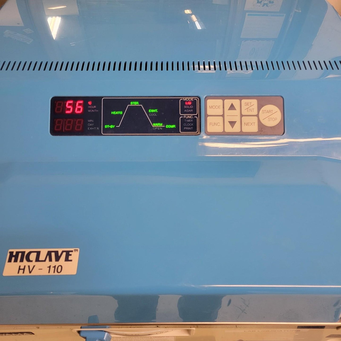 TESTED Hirayama HICLAVE HV-110 Upright Autoclave Sterilization Device w/ Basket
