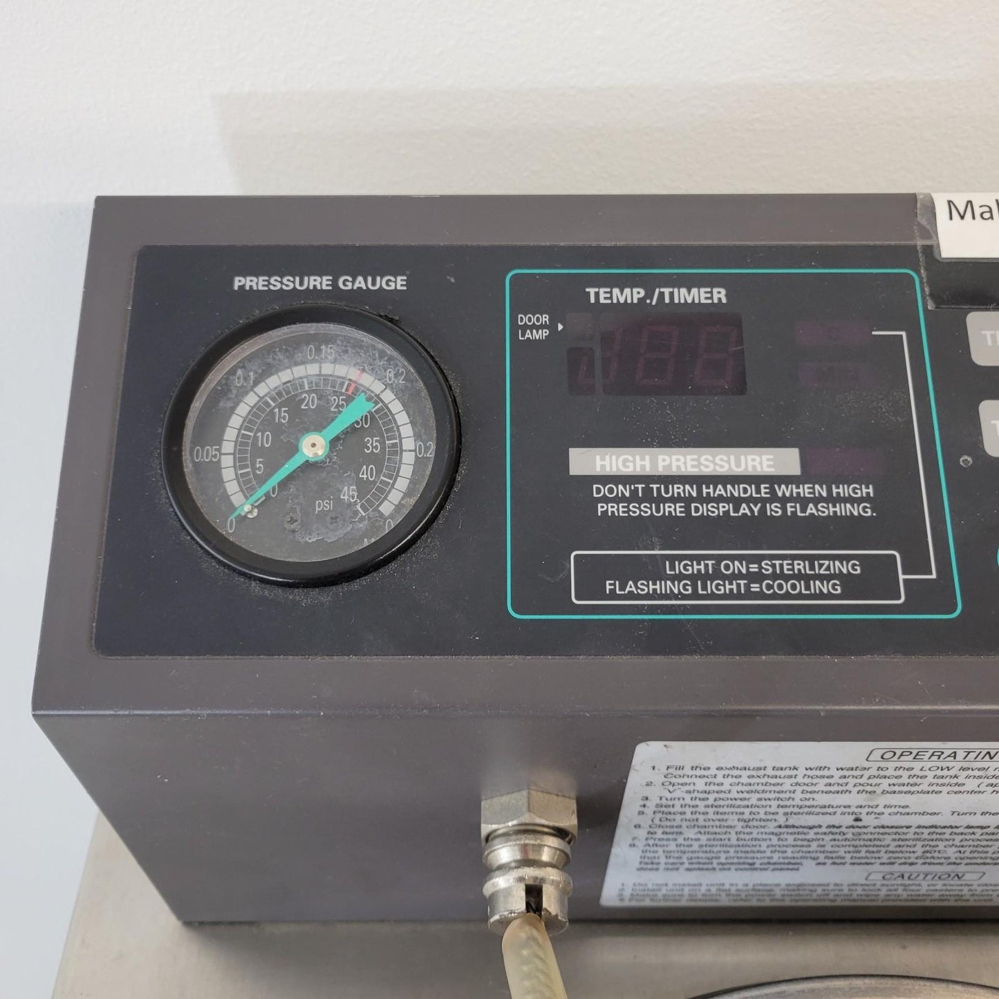 TESTED New Brunswick AC-48 Autoclave Steam Sterilization Chamber 120 VAC