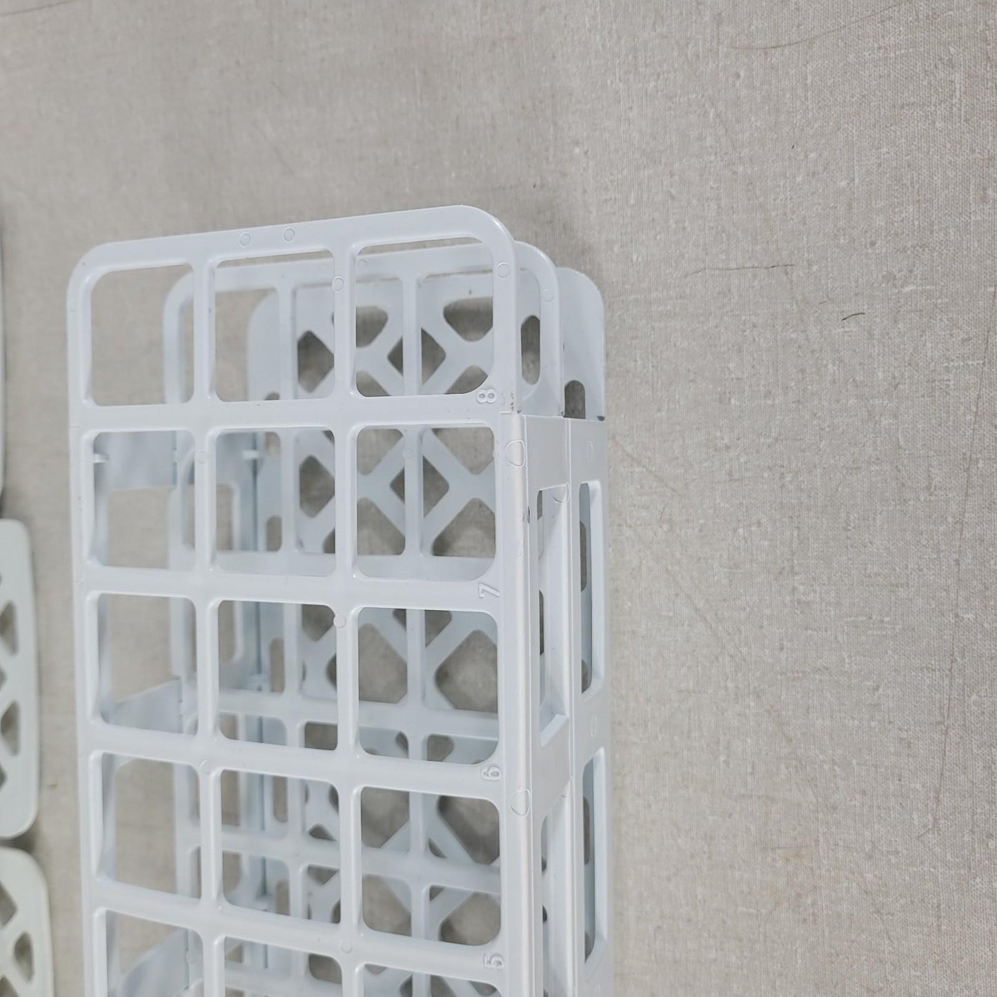 Lot of 5 Kartell 568 24-Place Test Tube Rack Tube Holder 3x8 30mm Holes