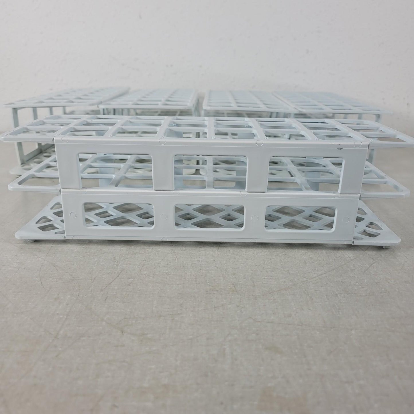 Lot of 5 Kartell 568 24-Place Test Tube Rack Tube Holder 3x8 30mm Holes