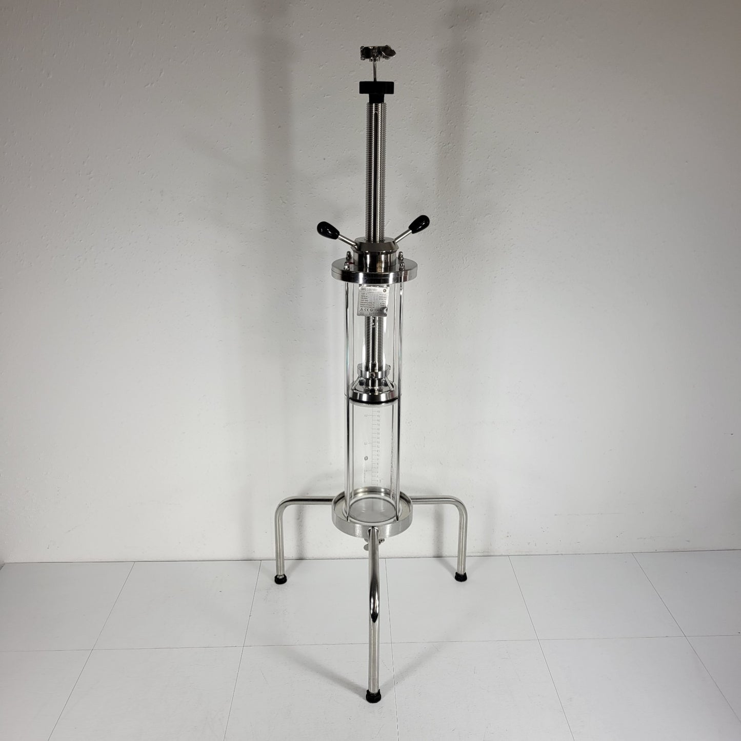 Cytiva GE DURAN BPG 100/500 Bioprocess Glass Chromatography Column 8 barg 4L