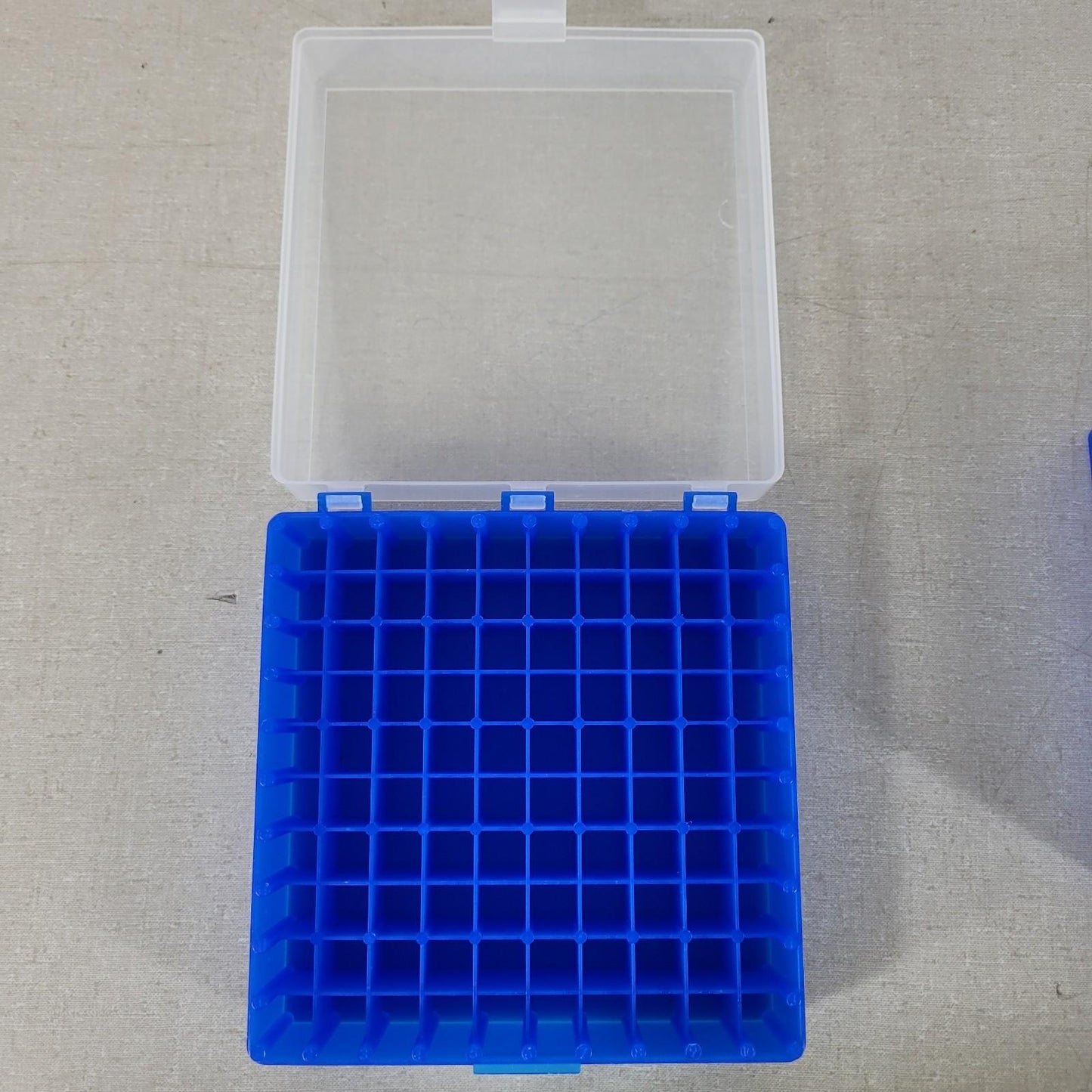 Lot Of 6 100-Well Square Test Tube Rack 10 mm Yellow Green Blue Cover