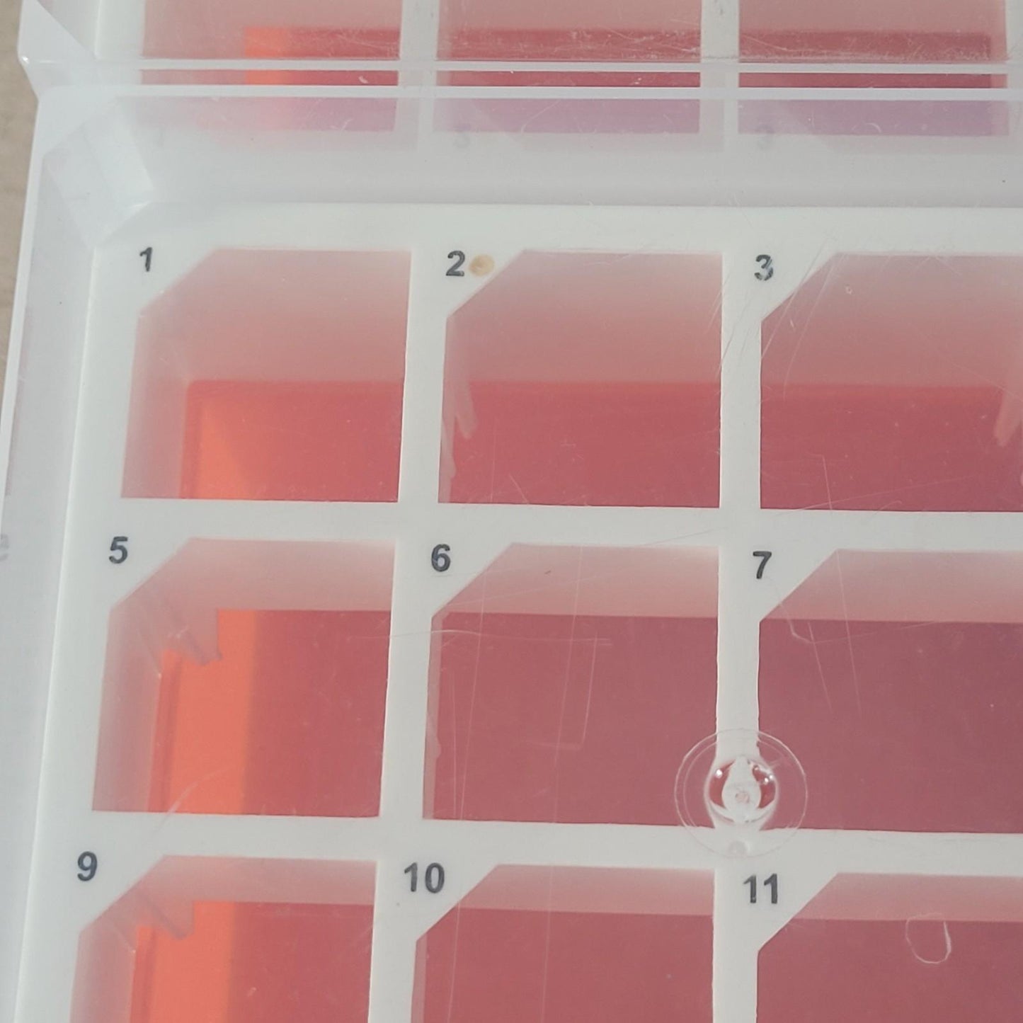 Lot Of 6 Cole-Parmer Polypropylene Freezer Box 16 x 50mL Orange Centrifuge Tubes
