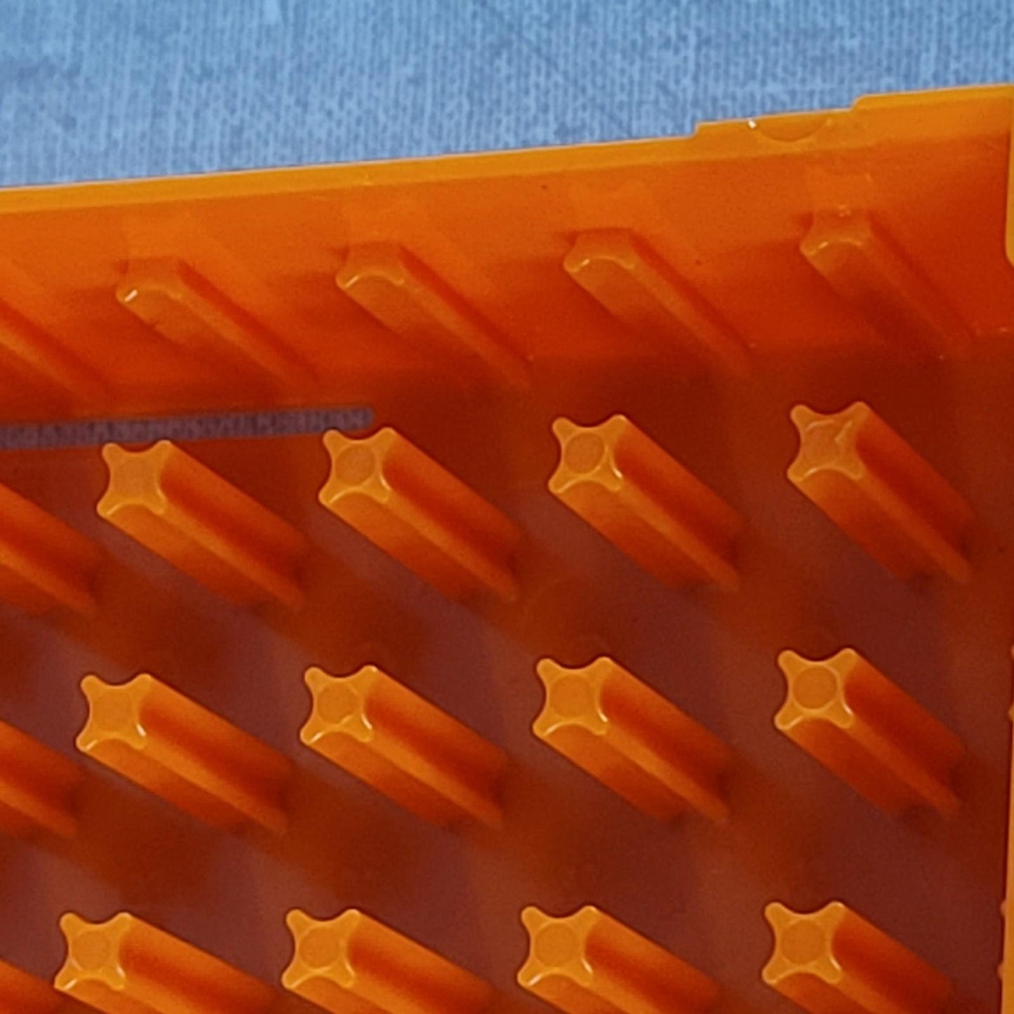 Lot Of 10x Corning 431121 Cryogenic Vial Storage Box Orange Polycarbonate