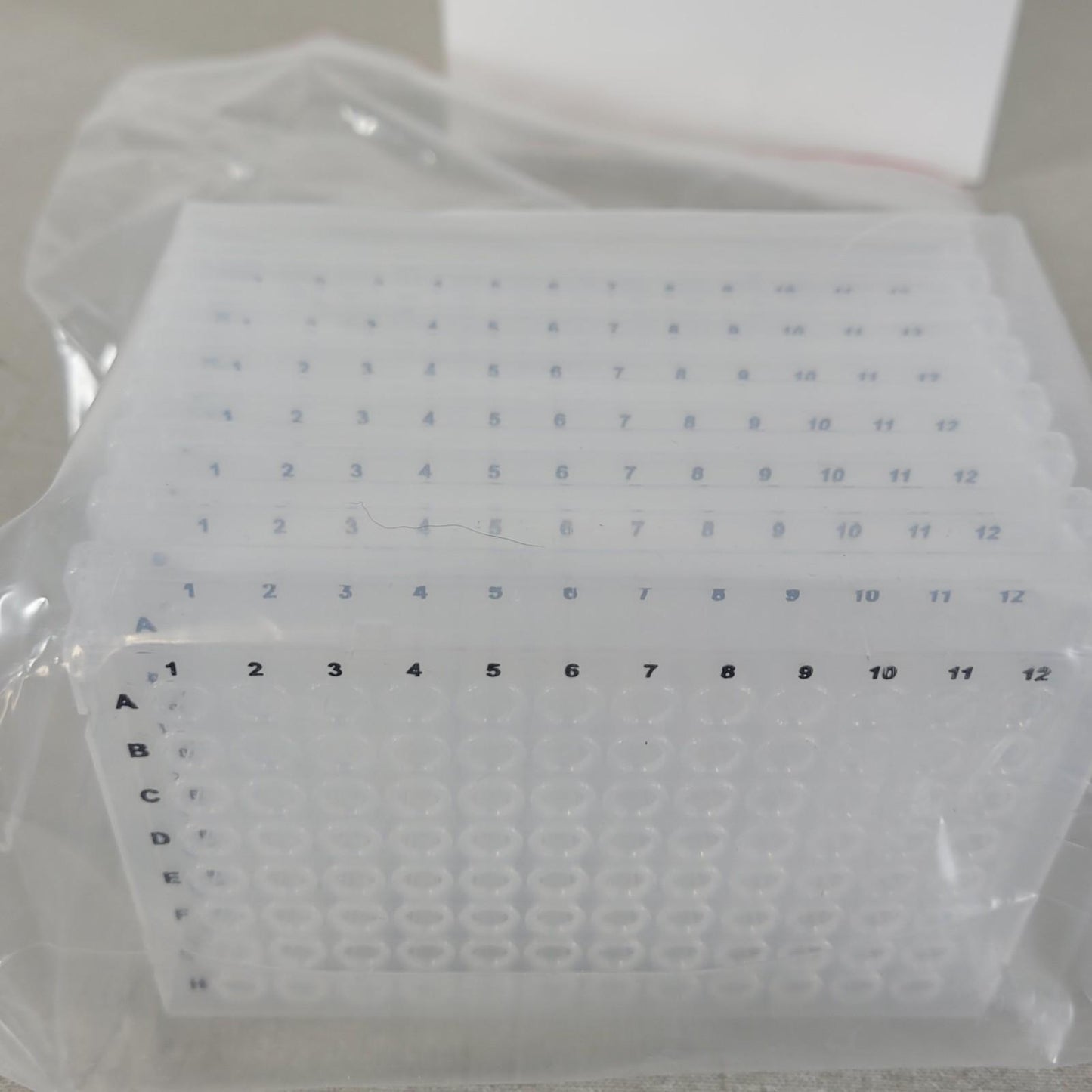 VWR 490003-844 Gene Mate 96 Well Full Skirted Low Profile 0.1 ml Natural 8 Pack