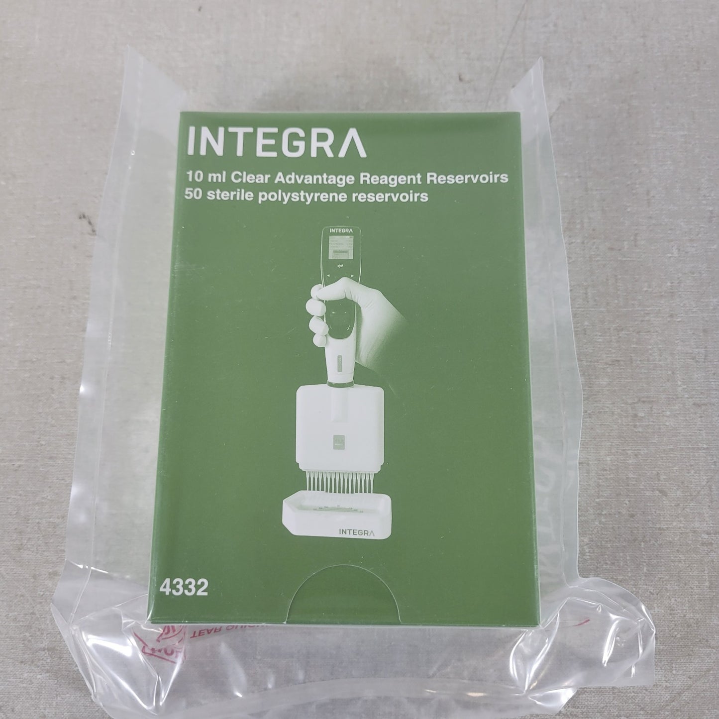 Integra 4332 10ml Clear Advantage Reagent Reservoirs 50 Polystyrene Reservoirs