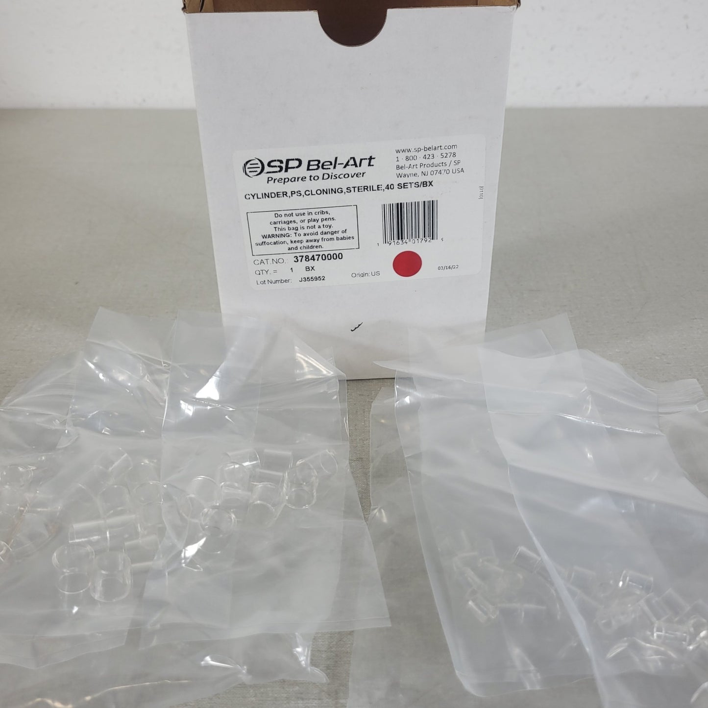 Sp Bel-Art 378470000 Cloning Cylinders Plastic Isolation Propagation 60 Total