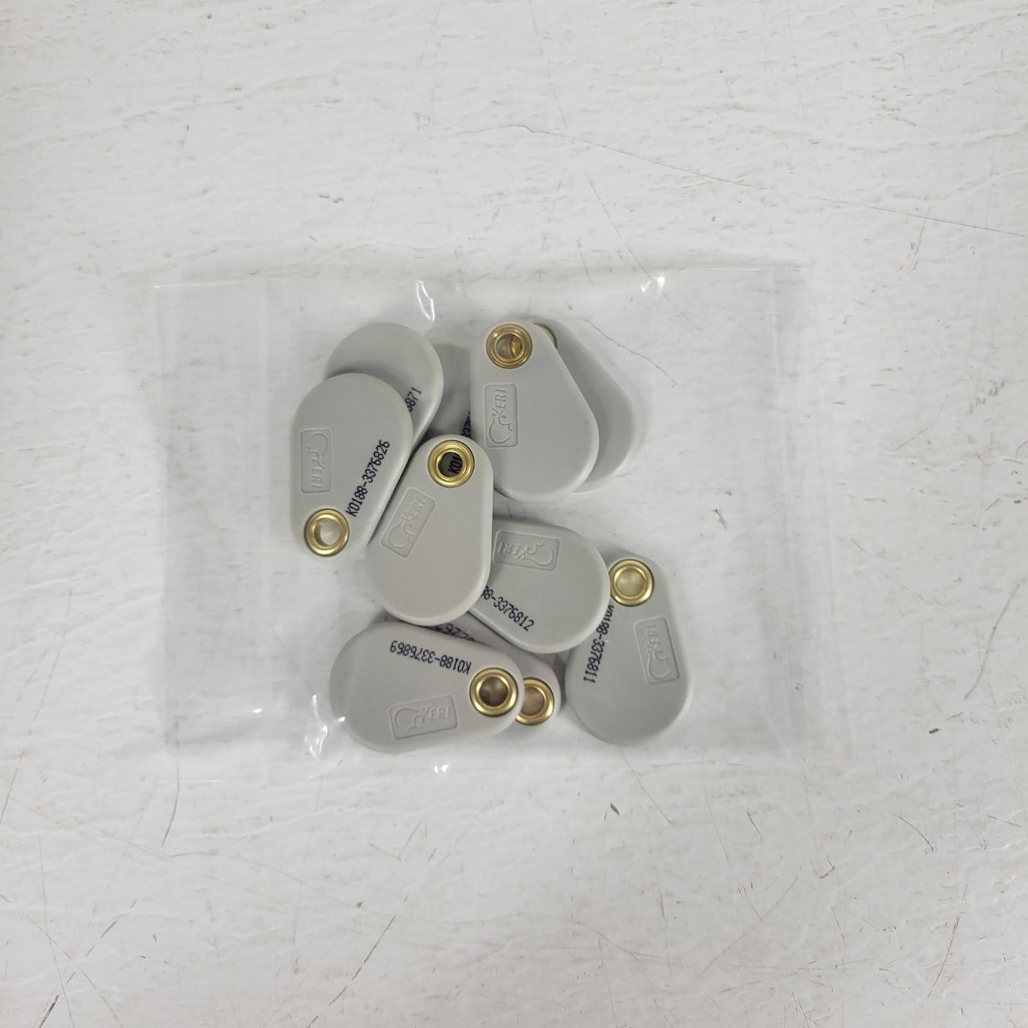 *Lot of 10* Keri PKT-10X Keri MS Proximity Key Tag Fob Keyless Access Keyset