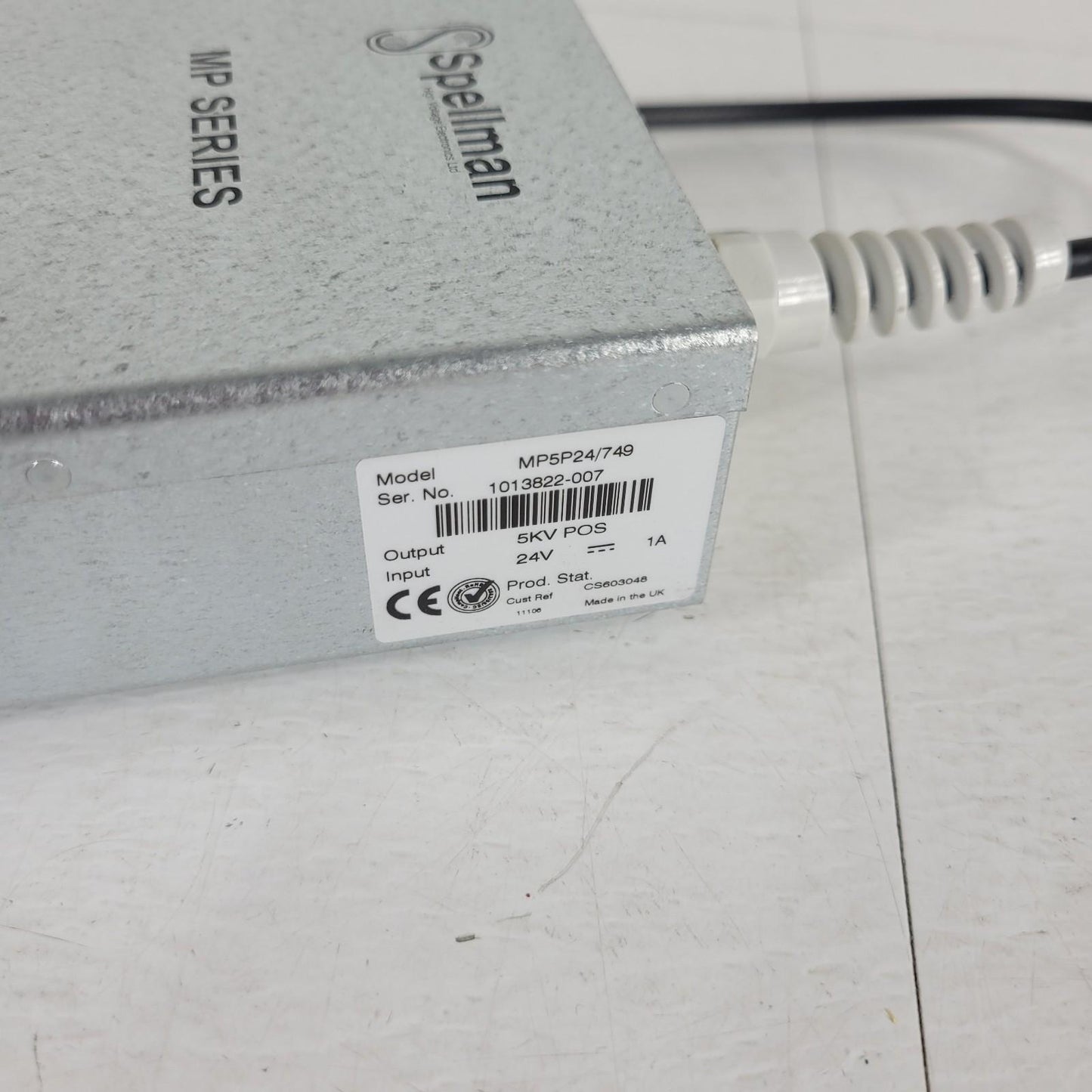 Spellman MP Series 5kV High Voltage Power Supply MP5P24/749 24V 1A Input HVPS