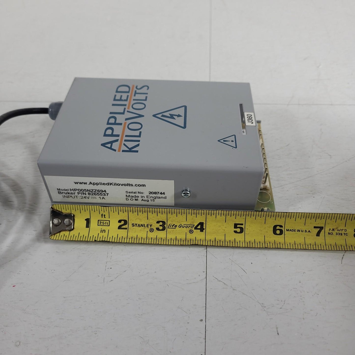 Applied Kilovolts HP005NZZ694 High Voltage Power Supply Unipolar Negative 5 kV