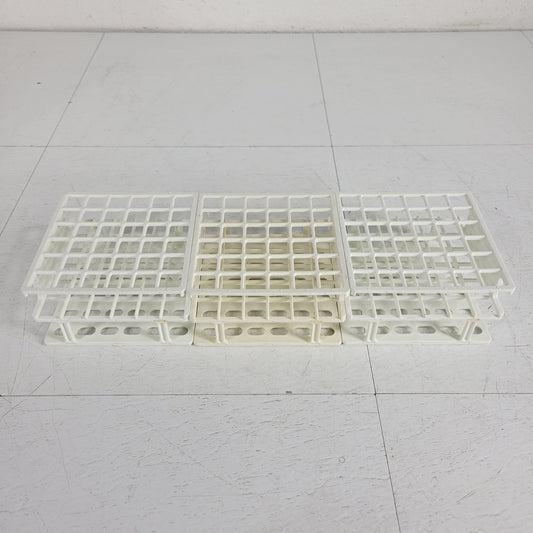 Lot of 3 VWR 89215-722 Test Tube Rack 36-Place Well White Nylon 13 MM