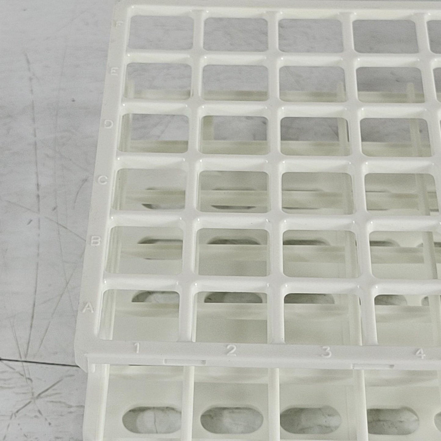 Lot of 3 VWR 89215-722 Test Tube Rack 36-Place Well White Nylon 13 MM