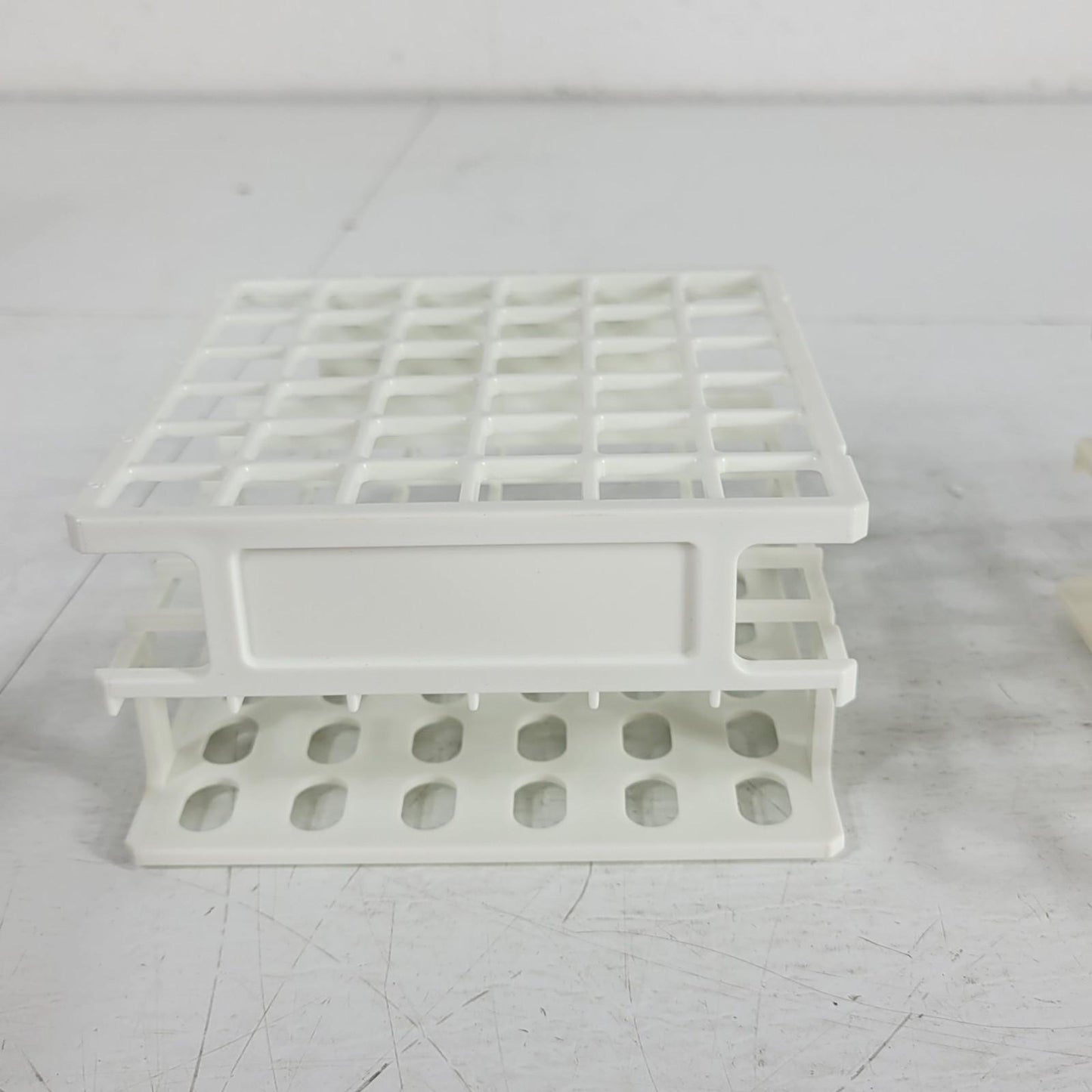 Lot of 3 VWR 89215-722 Test Tube Rack 36-Place Well White Nylon 13 MM