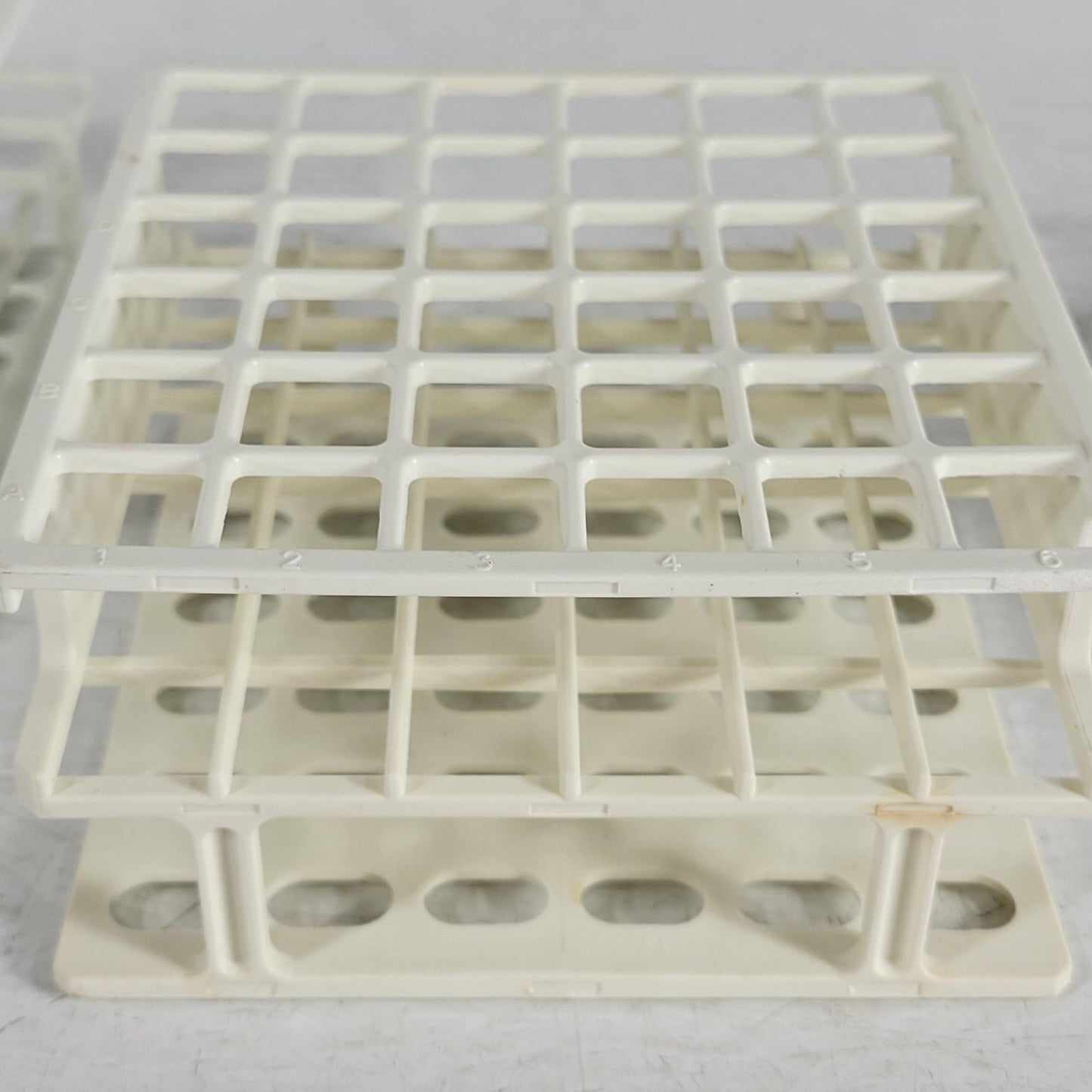 Lot of 3 VWR 89215-722 Test Tube Rack 36-Place Well White Nylon 13 MM