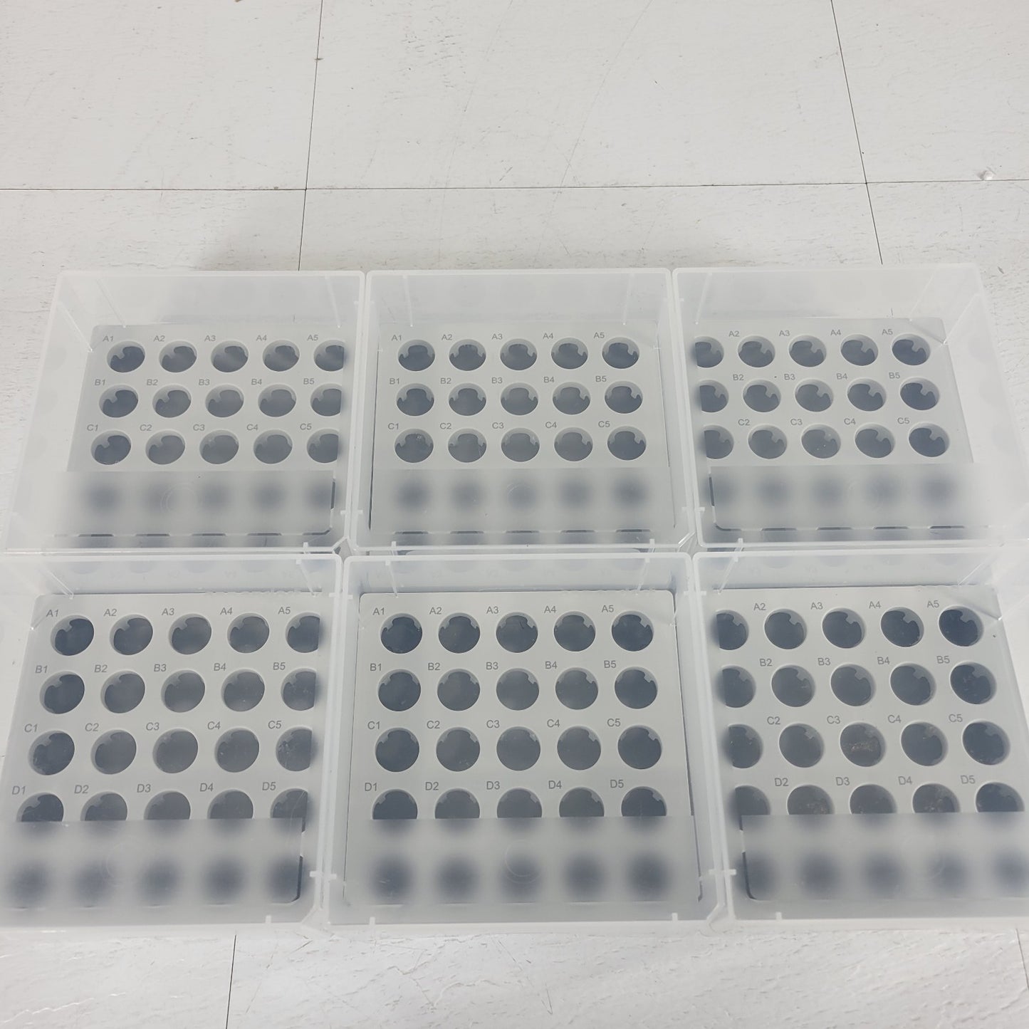 Lot Of 6 Eppendorf 0030140532 5x5 Storage Freezer Box -86°C 25 5 mL Tube Plastic