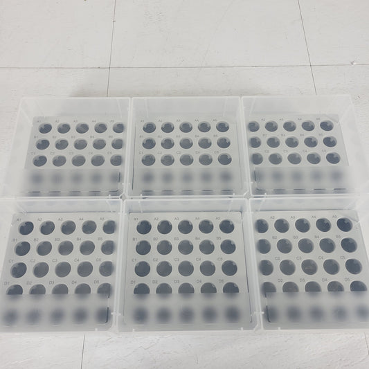 Lot Of 6 Eppendorf 0030140532 5x5 Storage Freezer Box -86°C 25 5 mL Tube Plastic