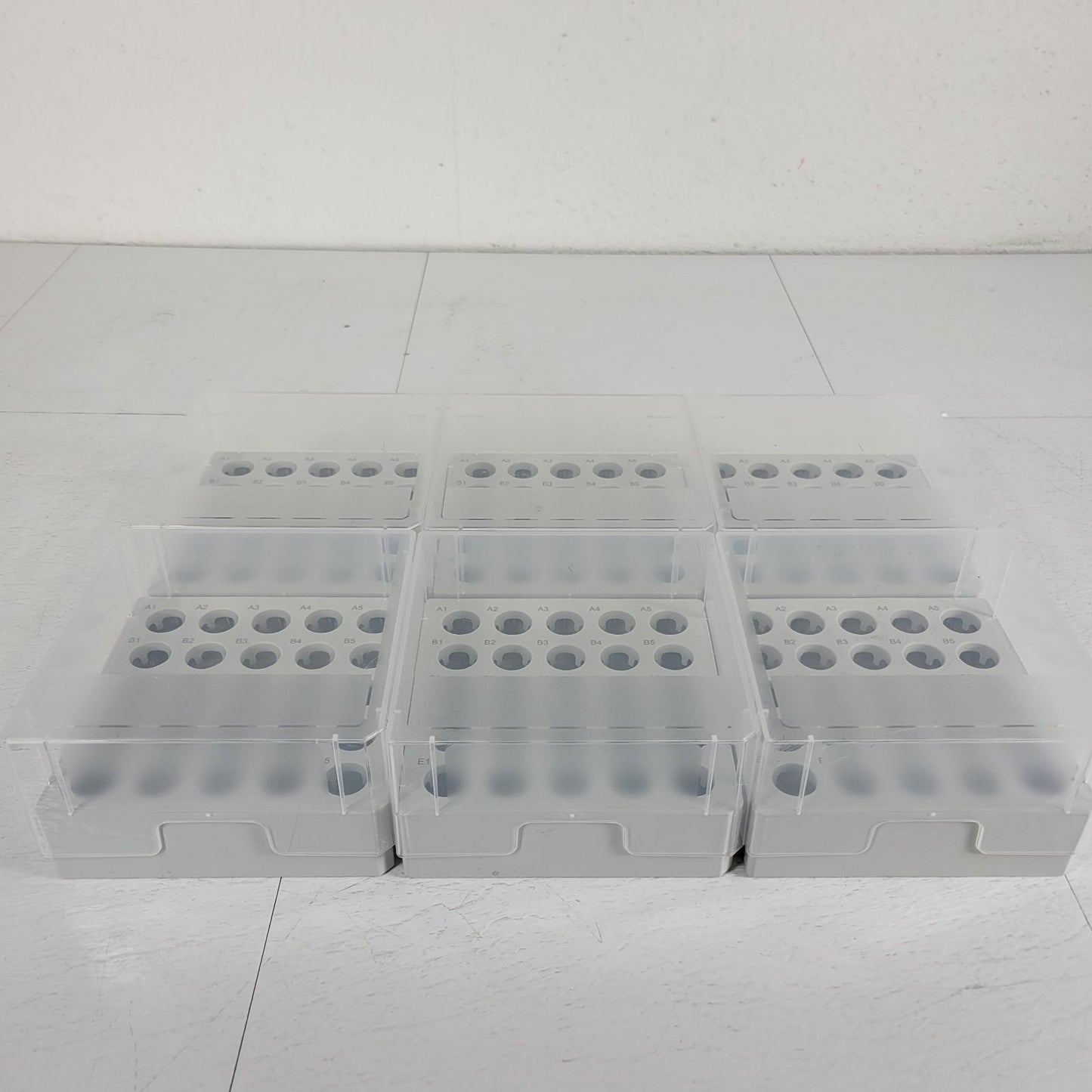 Lot Of 6 Eppendorf 0030140532 5x5 Storage Freezer Box -86°C 25 5 mL Tube Plastic