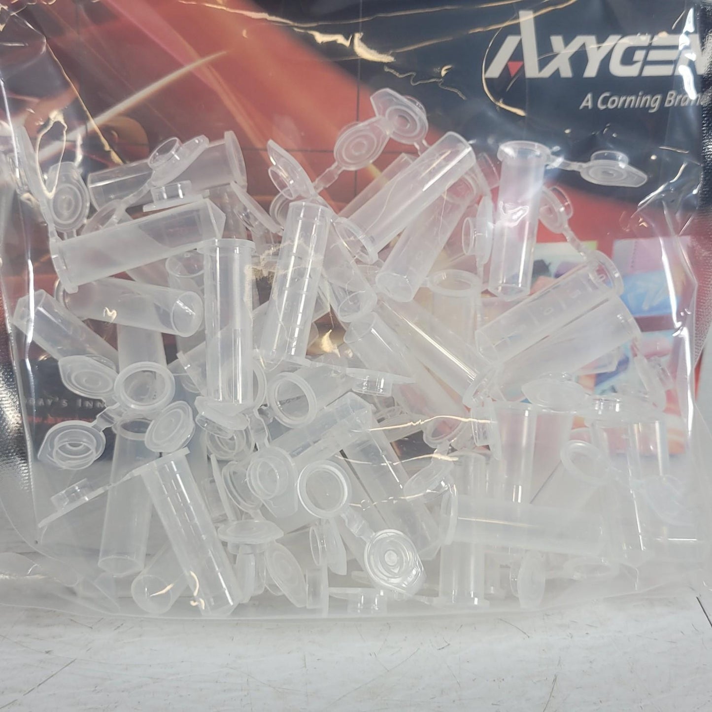 Axygen MCT-200-C-S 2.0mL Microtubes Clear Homo-polymer Boil-Proof 5 Bags Of 50