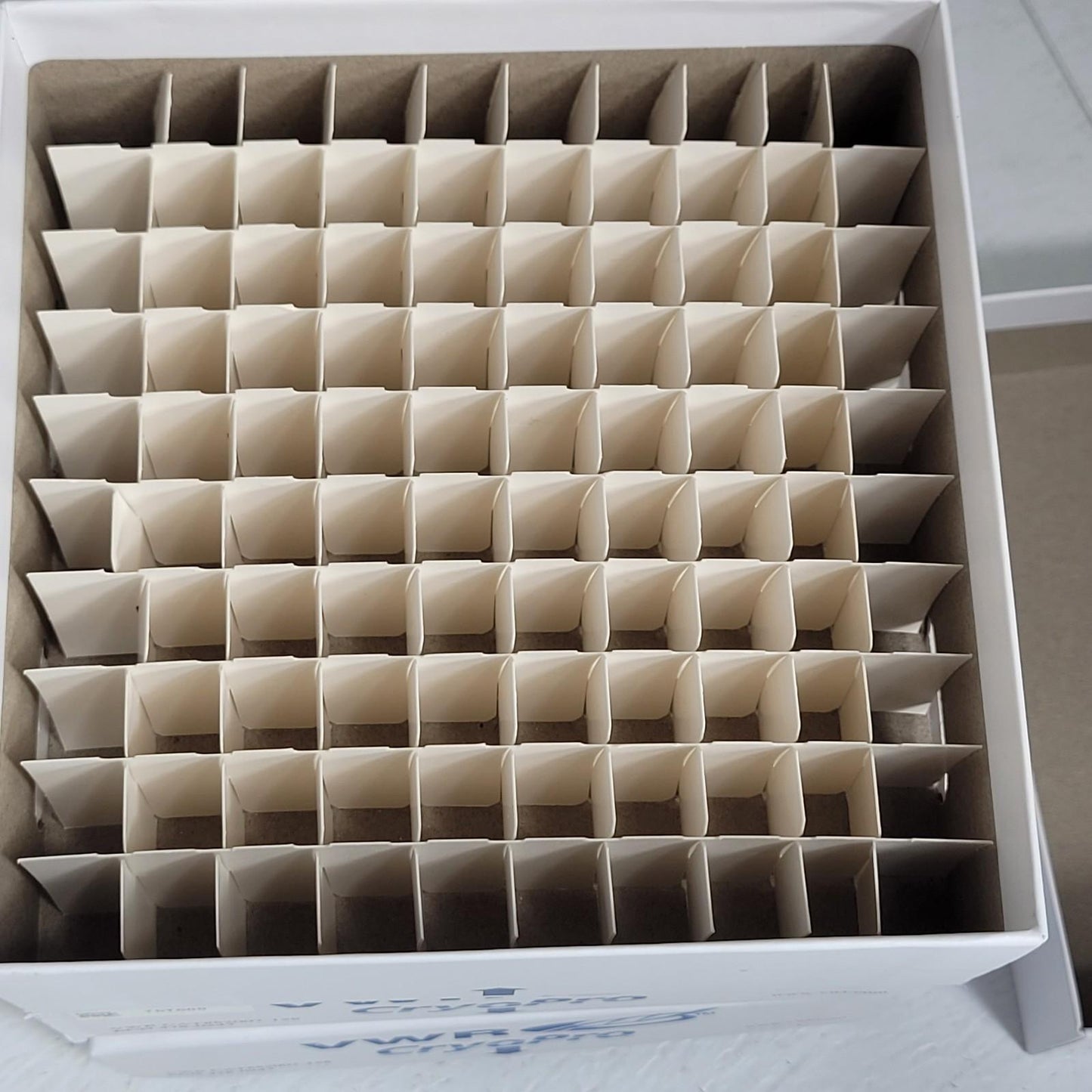 Lot Of 60 VWR 82007-158 Freezer Boxes Variety 10x10 Cardboard Drain Slots