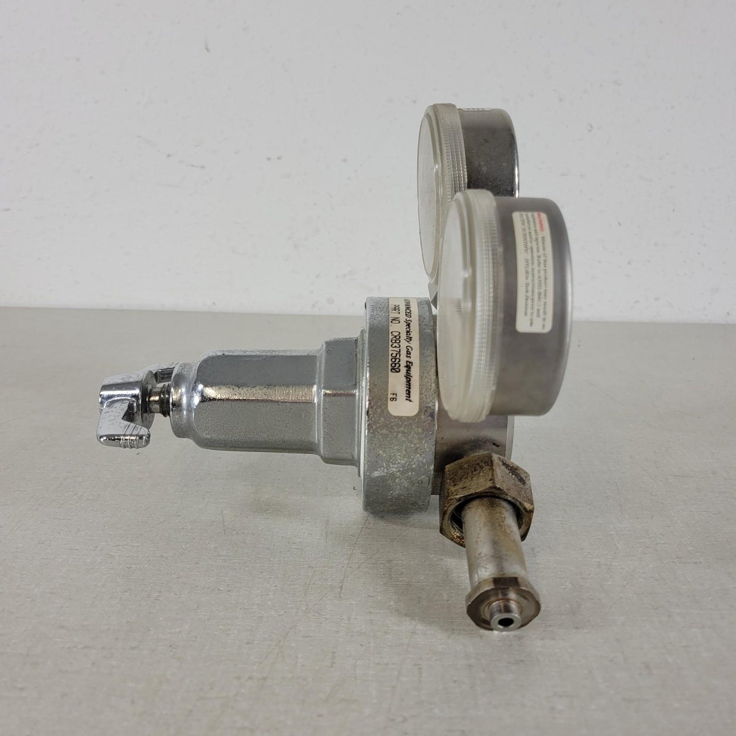 Advanced Specialty Gas Equipment CRB375660 ASGE Regulator 0-100 & 100-4000 PSI