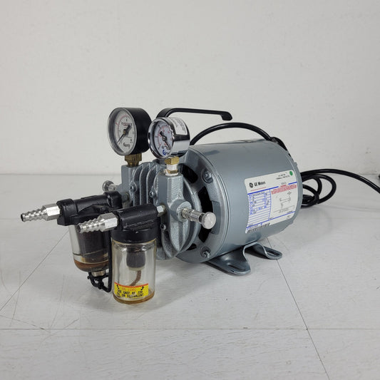 TESTED PULLS STRONG Gast G8GCX Air Vacuum Compressor Pump 1/6HP Collection Cups