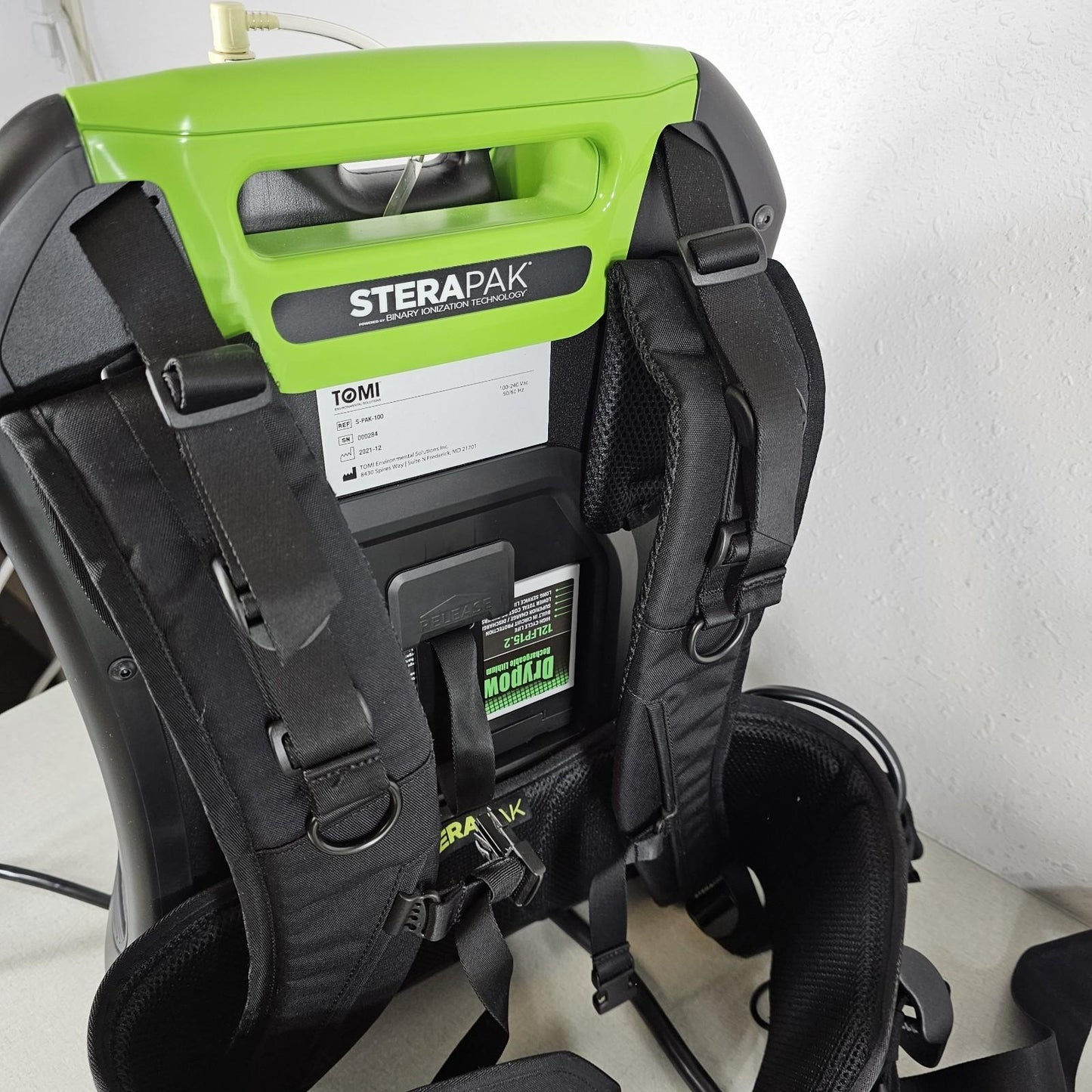 *TESTED* TOMI SteraMist SteraPak S-PAK-100 Mobile Disinfectant Sprayer Decontam