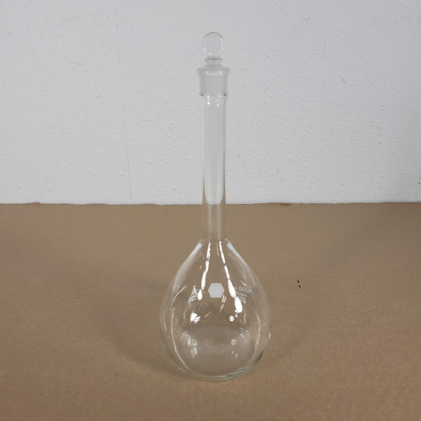 KIMAX KIMBLE 28014 1000mL Volumetric Flask Class A Borosilicate Glass w/ Stopper