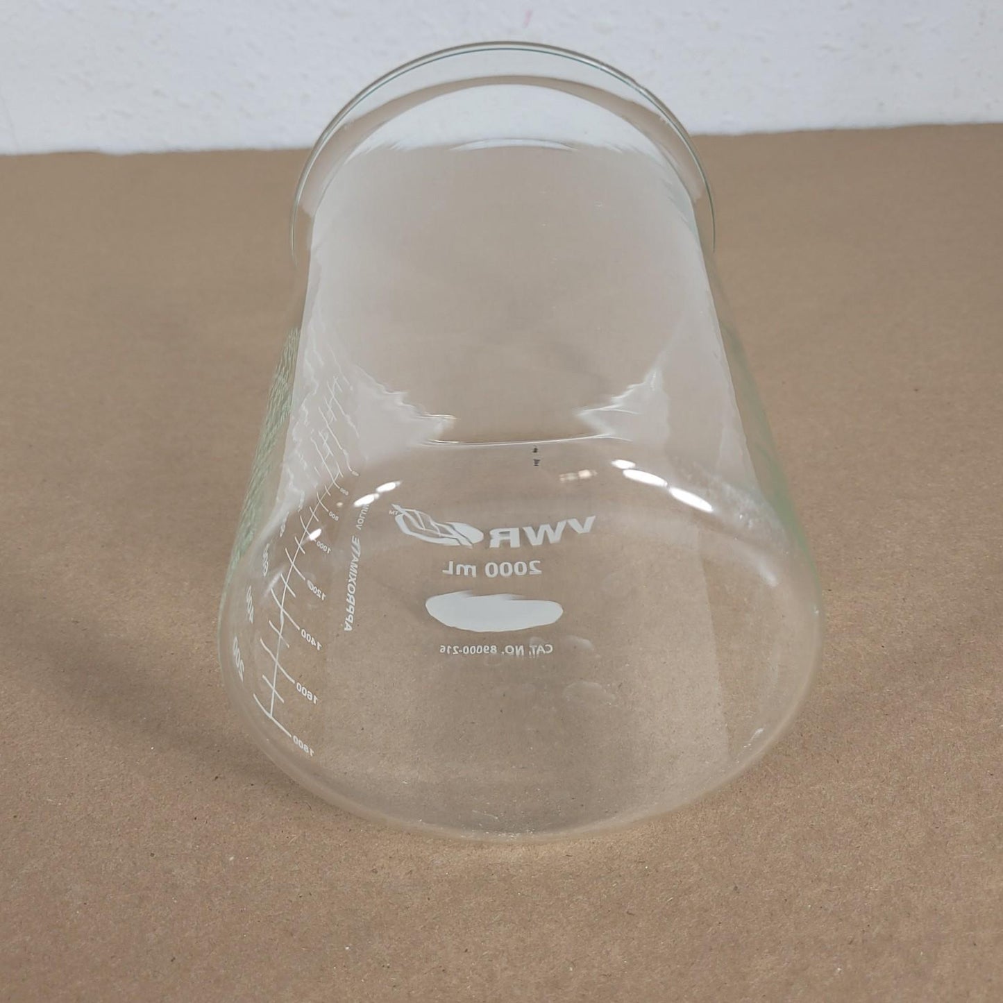 VWR 89000-216 Griffin Low Form Beaker 2000ml Borosilicate Glass Beaded Top