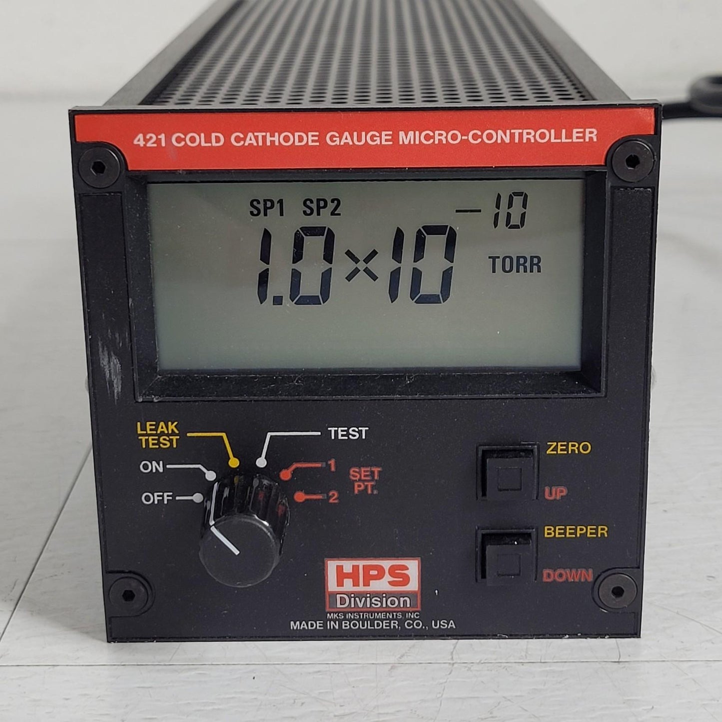 MKS HPS 421 Cold Cathode Ionization Gauge Micro Controller Vacuum Sensor UHV