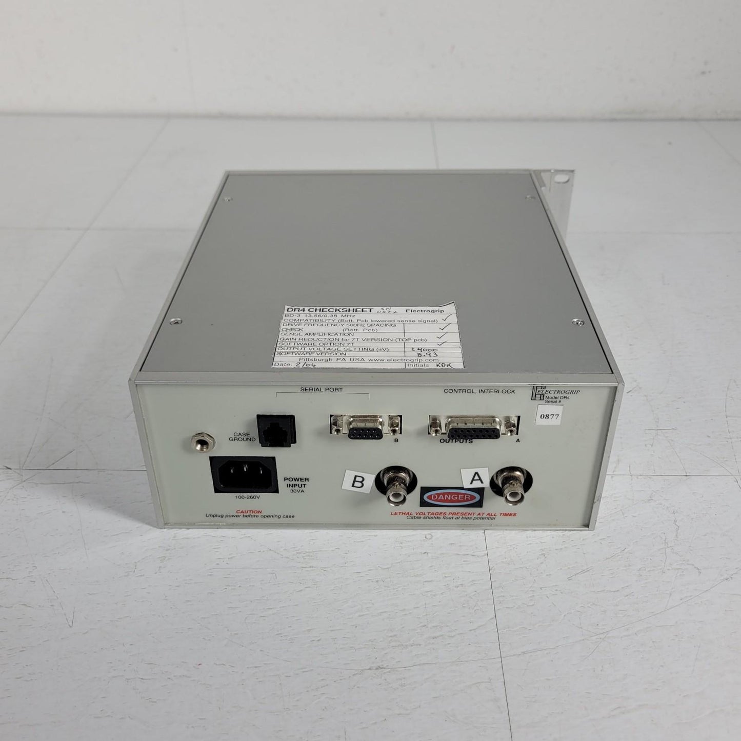 Electrogrip DR4 Driver Electrostatic Chuck Power Supply w/ Wafer Sense Outputs