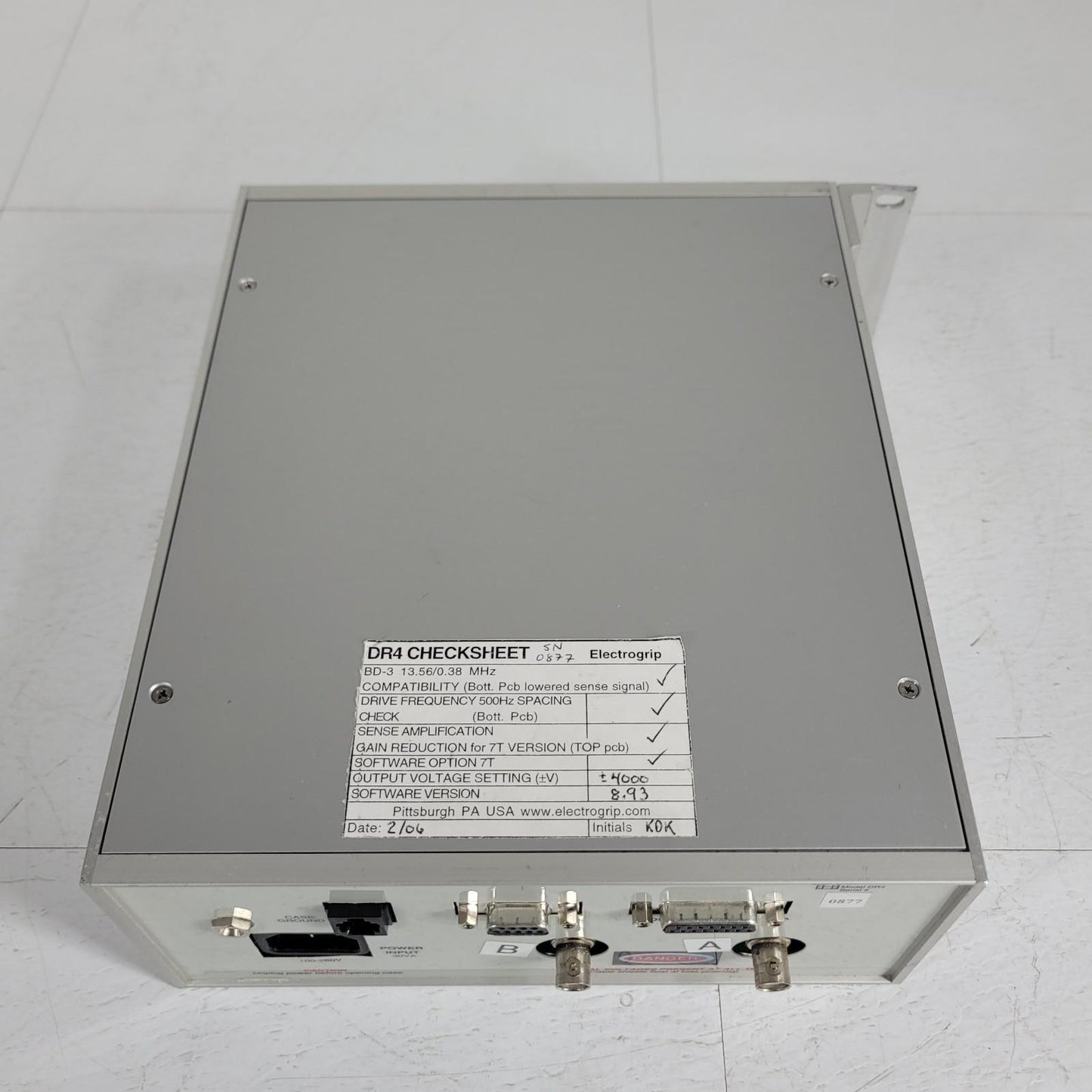 Electrogrip DR4 Driver Electrostatic Chuck Power Supply w/ Wafer Sense Outputs