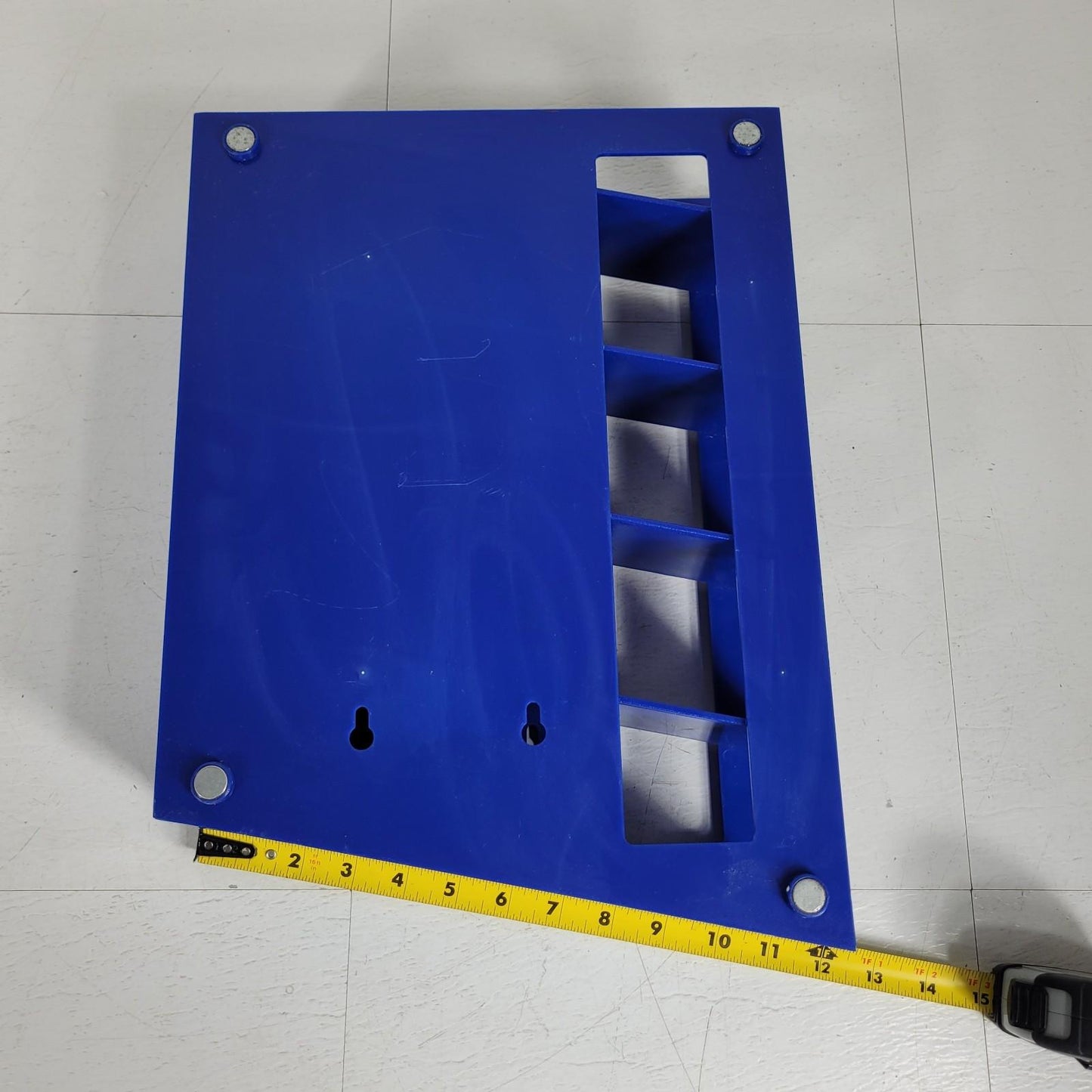 VEEGEE HS20612M Pippette Rack Blue ABS w/magnets for 450mm Pippettes