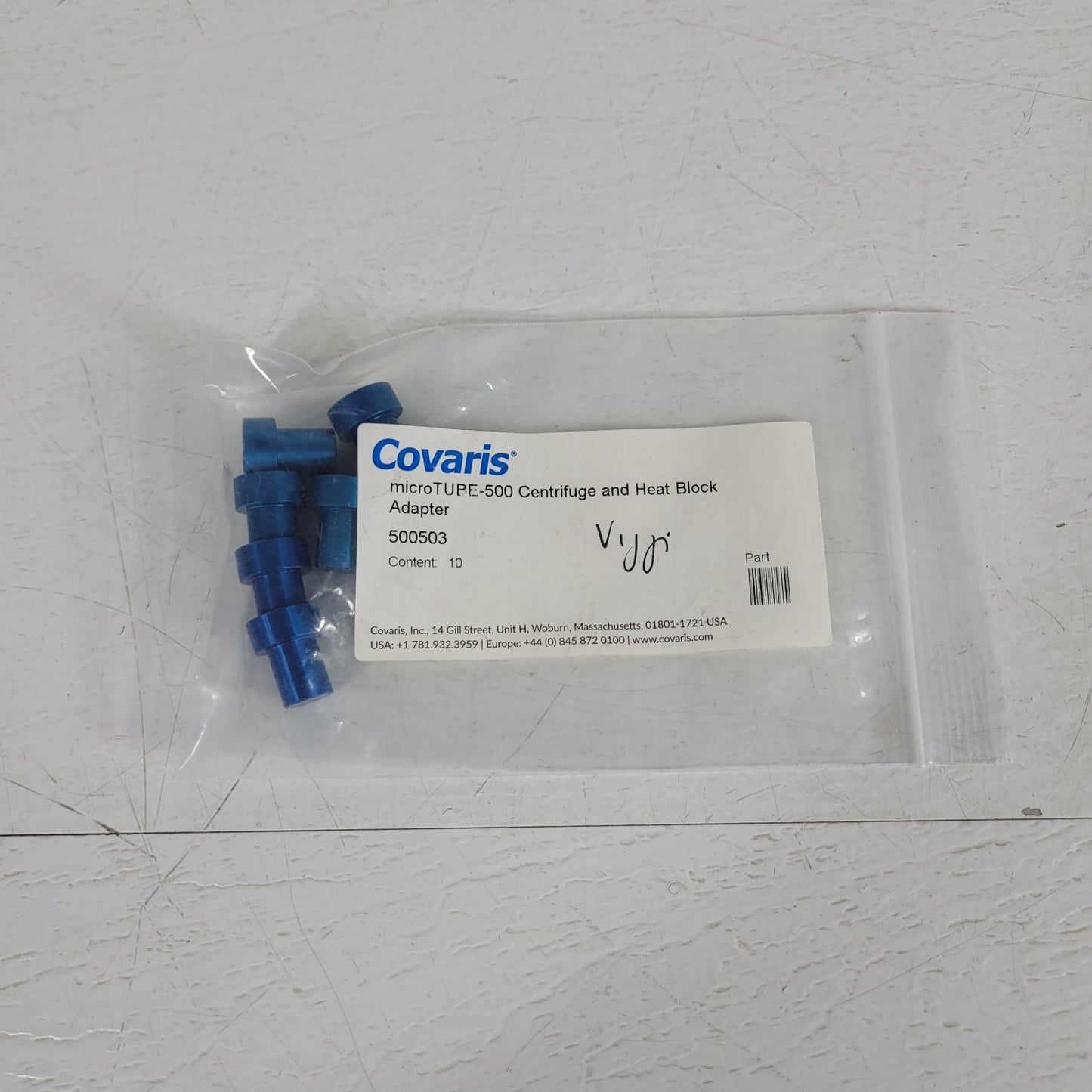 *Lot of 6* Covaris 500503 microTUBE-500 Centrifuge and Heat Block Adapter