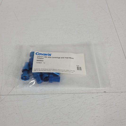 *Lot of 10* Covaris 500503 microTUBE-500 Centrifuge and Heat Block Adapter