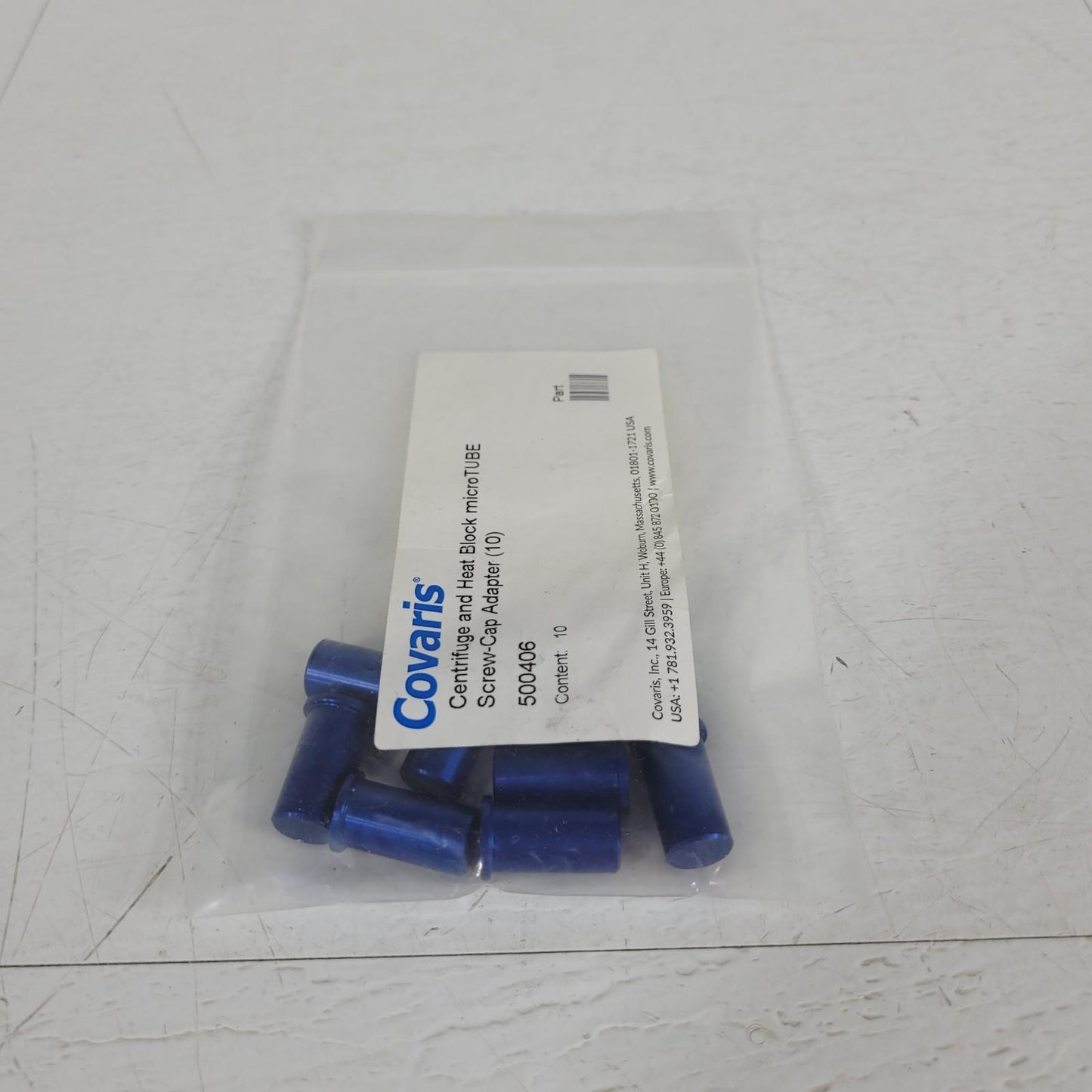 *Lot of 9* Covaris 500406 Centrifuge and Heat Block microTUBE Screw-Cap Adapter