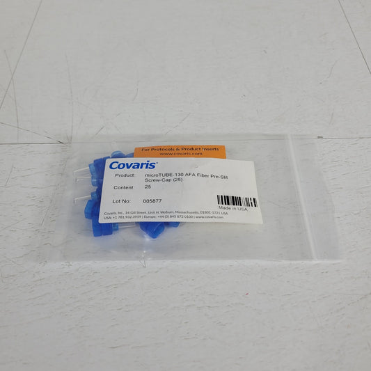 *Lot of 16* Covaris 520216 microTUBE-130 AFA Fiber Pre-Slit Blue Screw-Caps