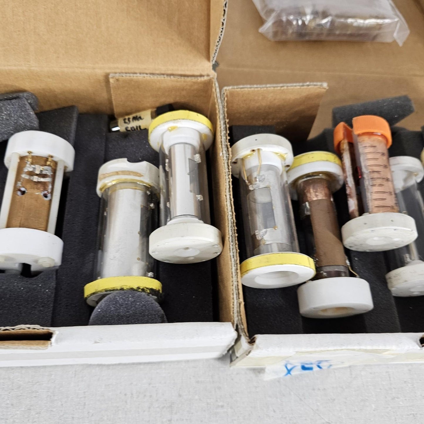 Bruker NMR Probe RF Coil & Sample Cell Lot Resonators Tuning Inserts Flow Tubes