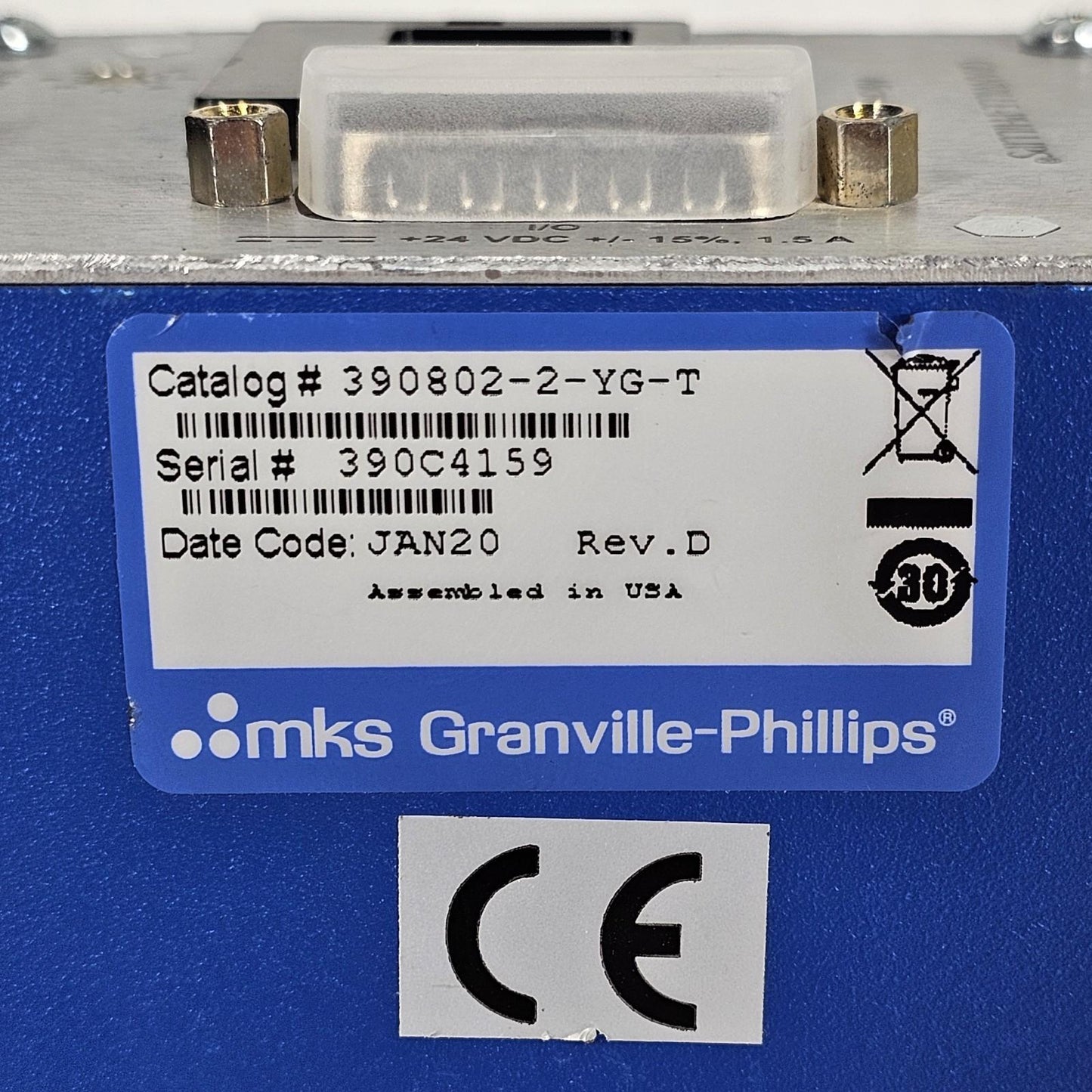 TESTED MKS Granville-Phillips 390802-2-YG-T Micro-Ion ATM Full-Range Vac Gauge