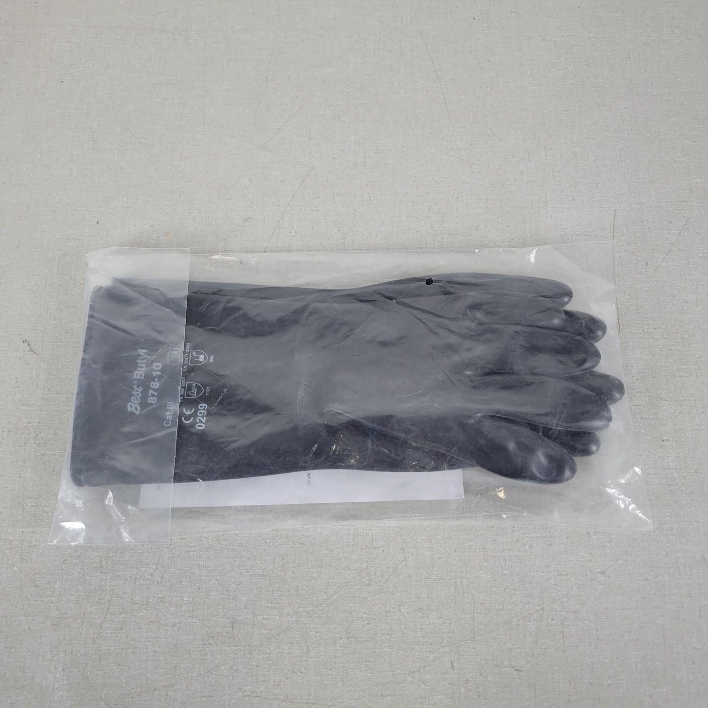 Pair Best Butyl 878-10 Chemical Thick Chemical and Acid Resistant Rubber Gloves
