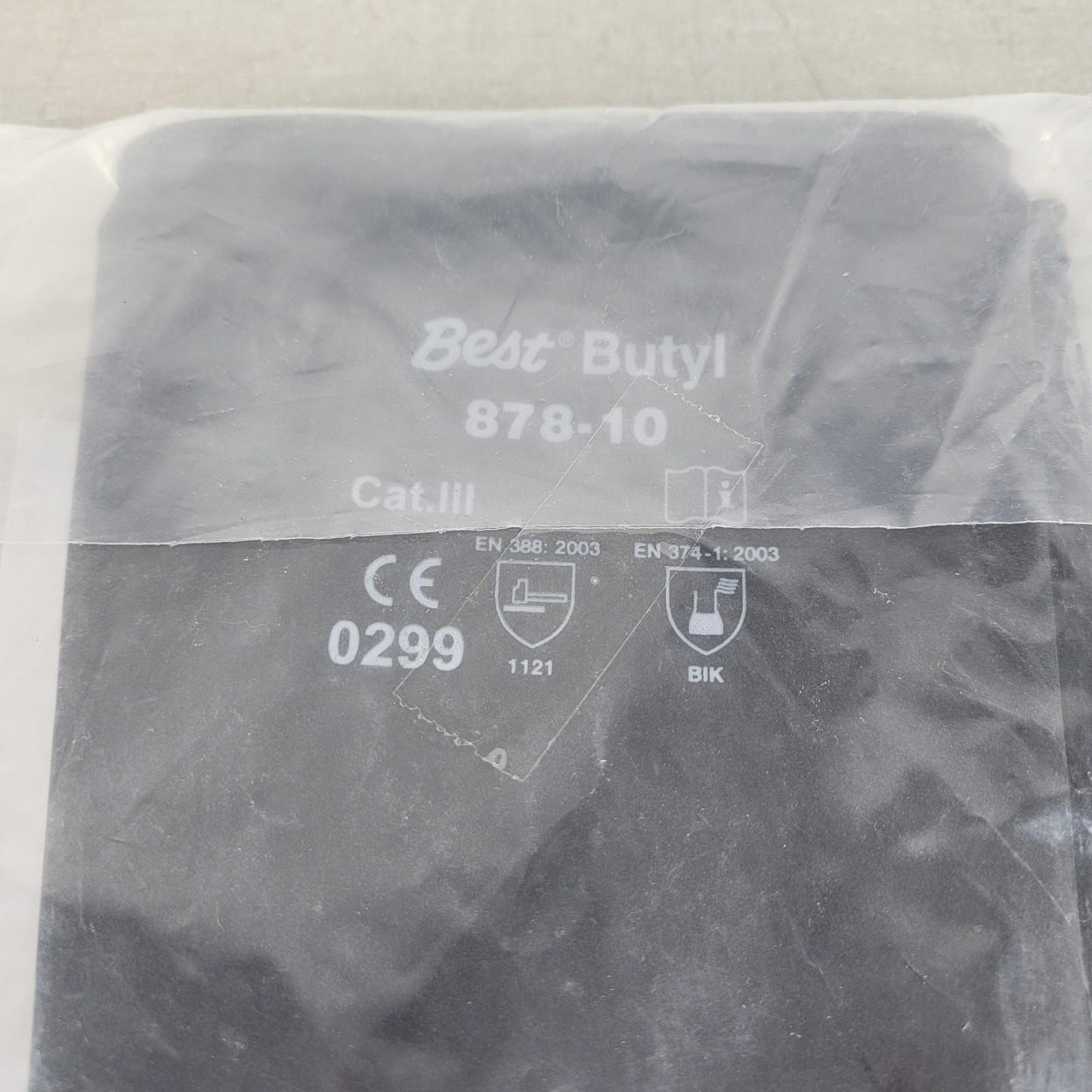 Pair Best Butyl 878-10 Chemical Thick Chemical and Acid Resistant Rubber Gloves